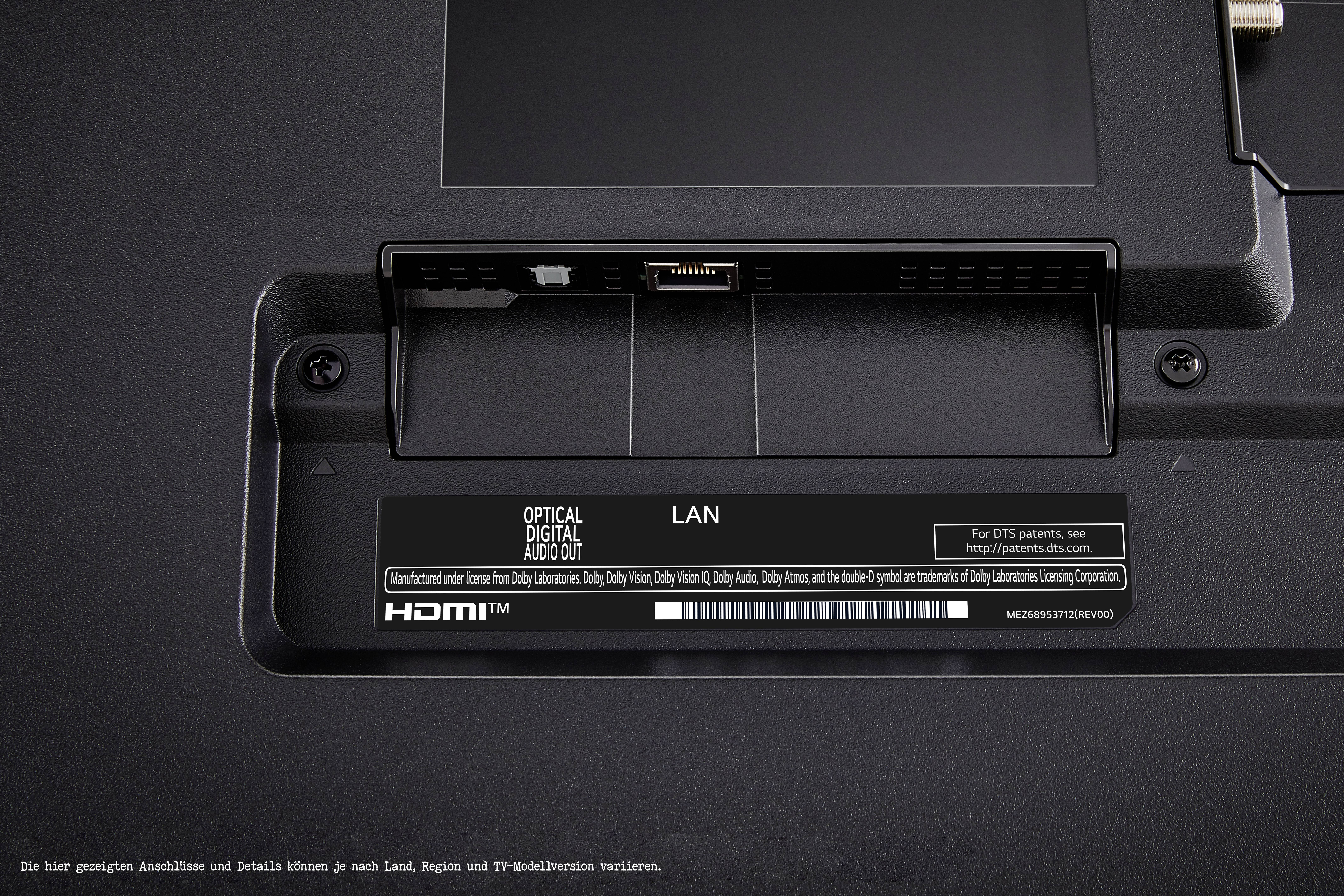 LG Electronics 65QNED85T6C 4K QNED LED-TV 165 cm 65 Zoll EEK E (A - G) CI+, DVB-C, DVB-S2, DVB-T2, Smart TV, UHD, WLAN, Nano Cell Schwarz