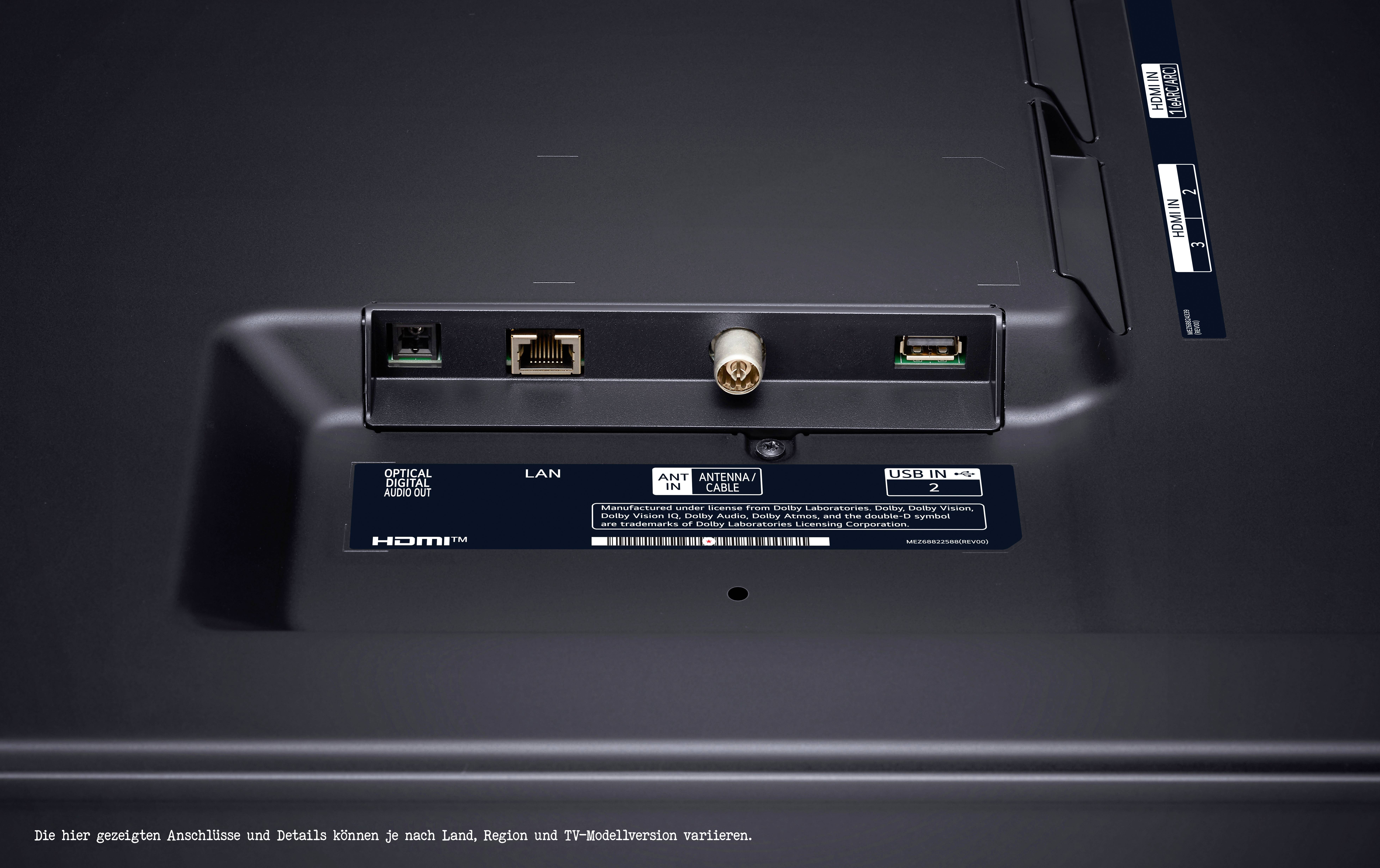 LG Electronics 86UT81006LA LCD-TV 218cm 86 Zoll EEK F (A - G) CI+, DVB-S2, DVB-T2, DVB-C, WLAN, UHD, Smart TV Schwarz