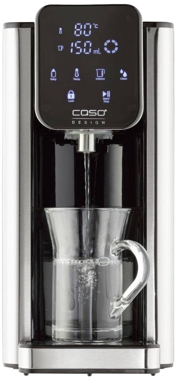 CASO HW 660 Heißwasserspender Edelstahl, Schwarz Fassungsvermögen: 2.7l