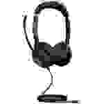 Jabra Evolve2 50 MS Stereo Computer Over Ear Headset kabelgebunden Stereo Schwarz Noise Cancelling