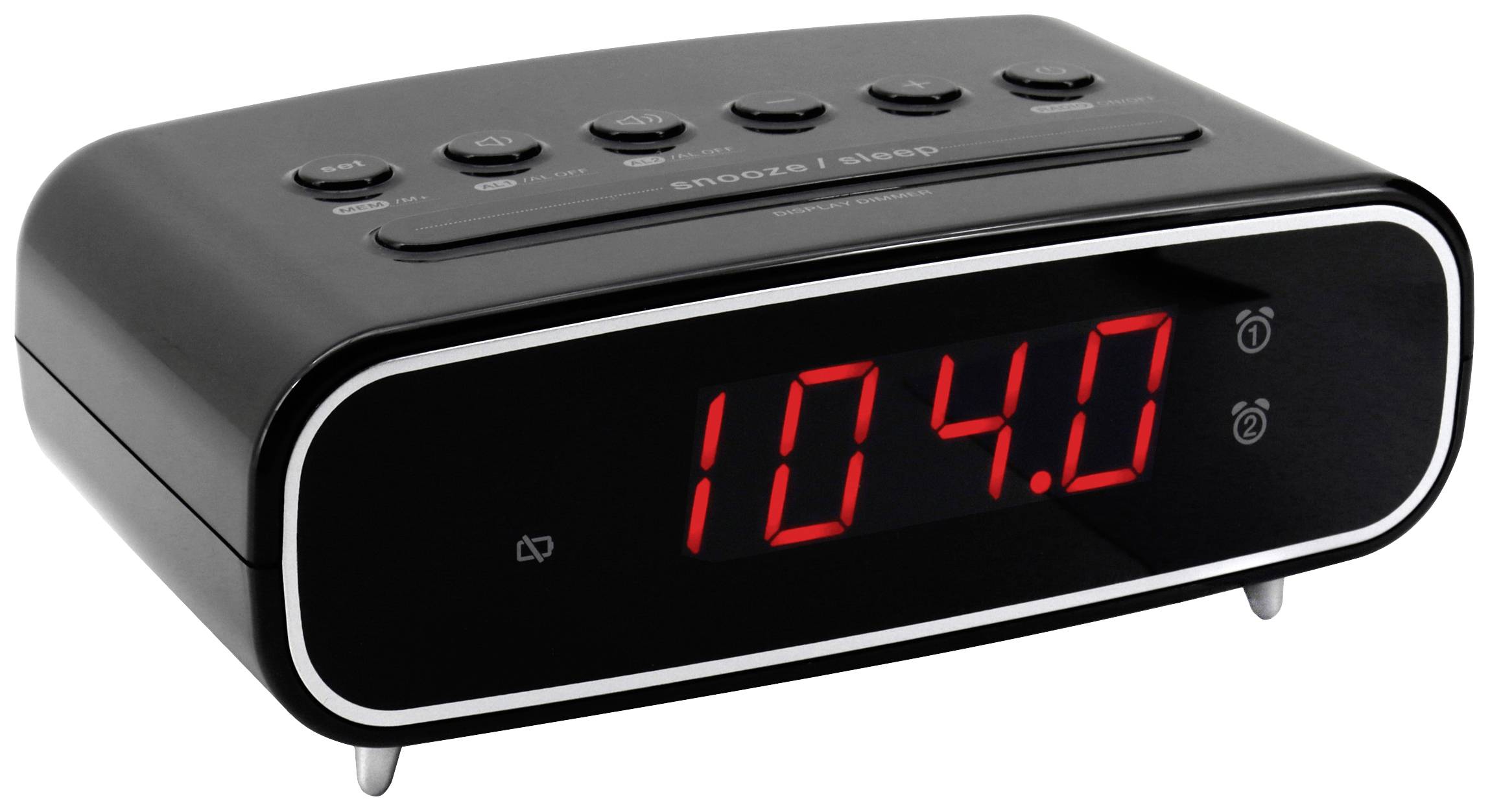 Soundmaster UR111SW Radiowecker UKW UKW Weckfunktion Schwarz