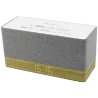 Soundmaster UR630WE Radiowecker UKW Bluetooth®, AUX, UKW Weckfunktion Grau, Braun Soundmaster UR630WE Radiowecker UKW Bluetooth®, AUX, UKW Weckfunktion Grau, Braun