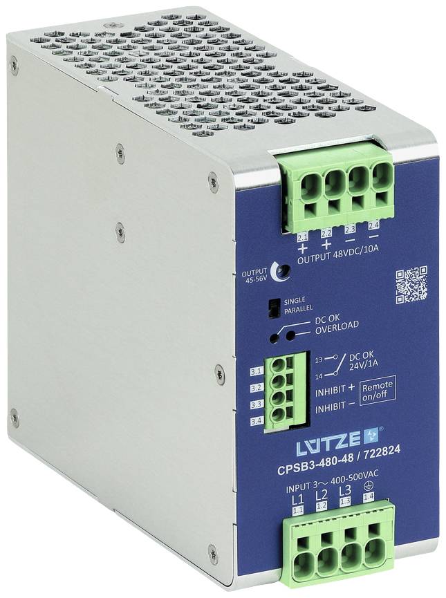 Lütze 722824 Schaltnetzgerät 48 V/DC 10 A 480 W Inhalt 1 St.