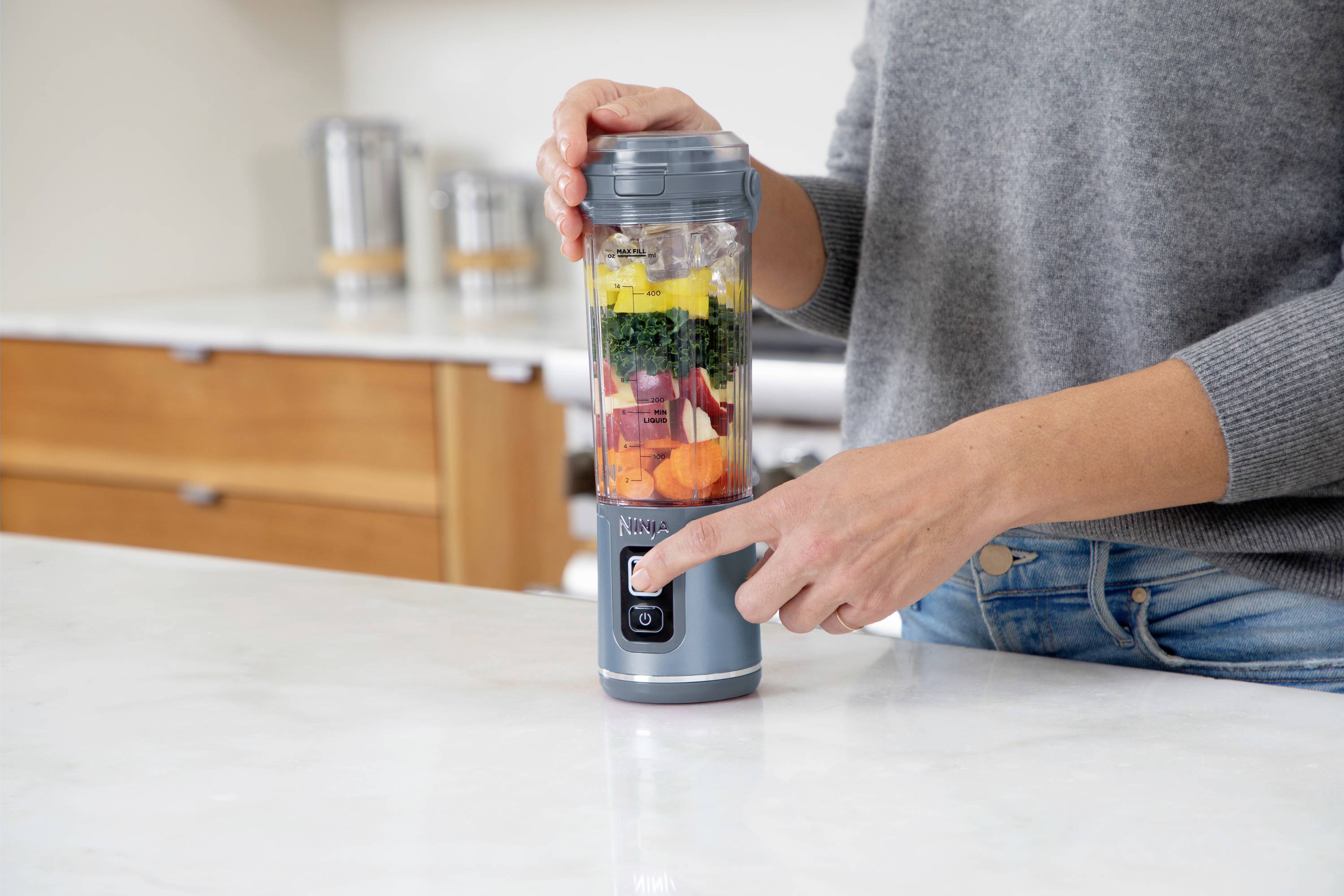 Ninja Blast Standmixer 14.4 W Blau