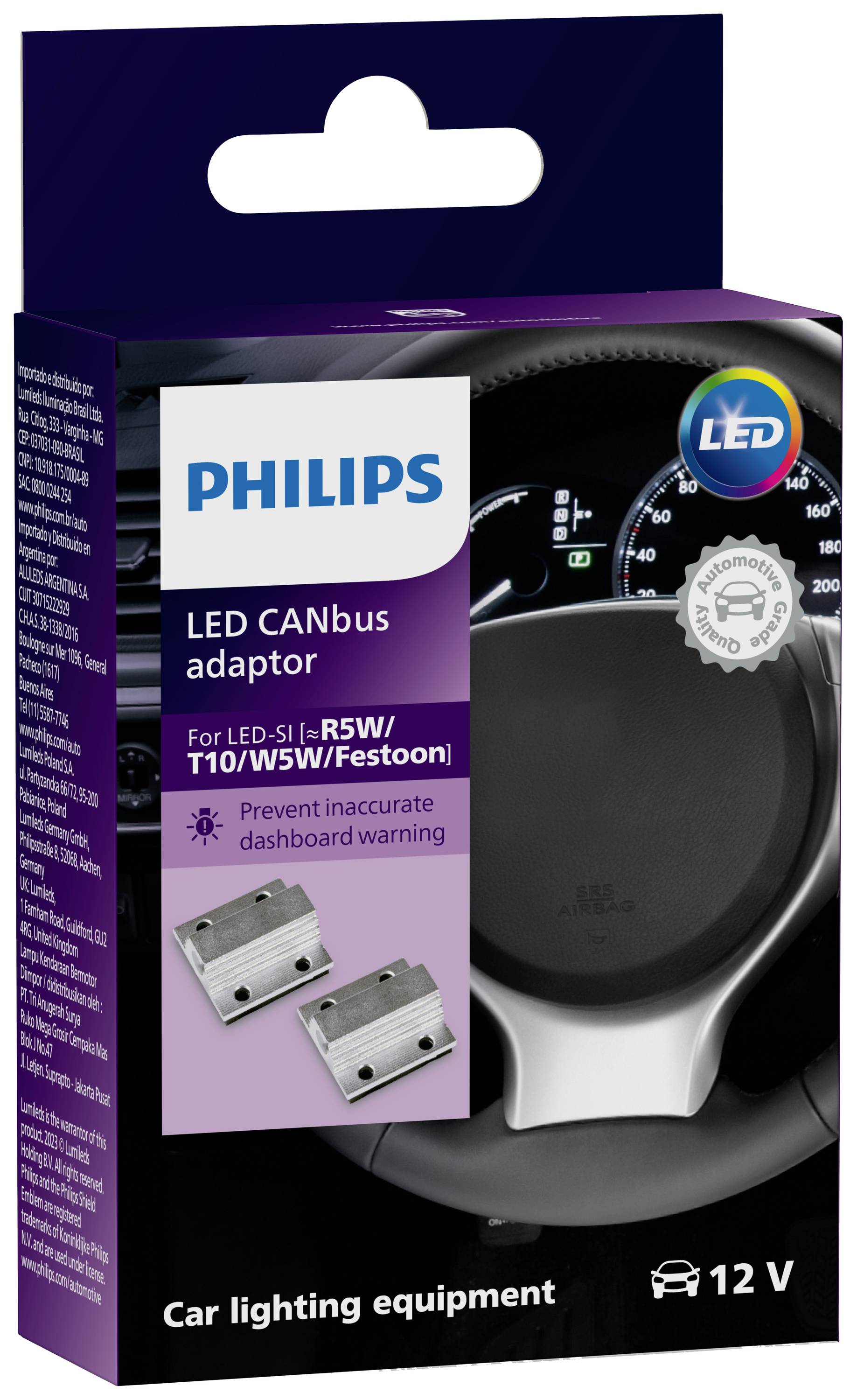 Philips Automotive CanBus Lastwiderstand 12956X2 Bauart (Kfz-Leuchtmittel) W5W