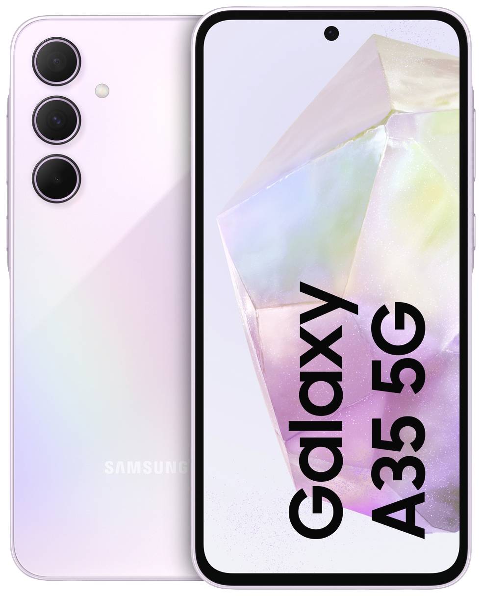 Samsung Galaxy A35 5G 5G Smartphone 128 GB 16.8 cm (6.6 Zoll) Lilac Purple Android™ 14 Hybrid-Slot