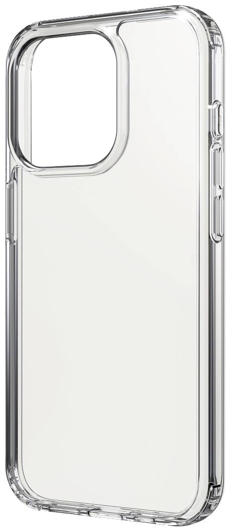 Durchsichtige Handyhülle, zeigt das Design und den Schutz für das Smartphone. Transparent mit verstärkten Kanten und Kameraaussparung.