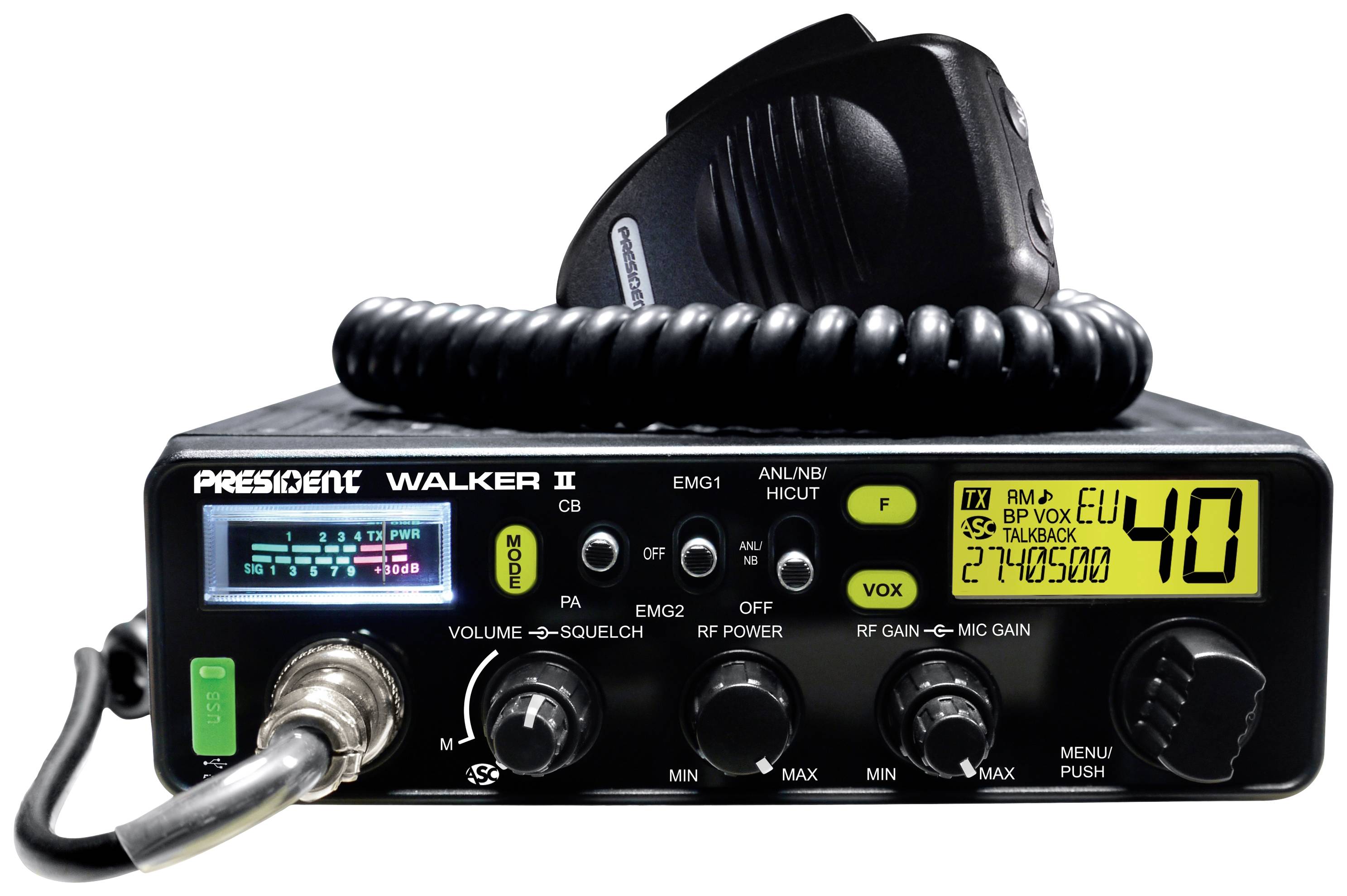 President WALKER II ASC CLASSIC 40348 CB-Funkgerät