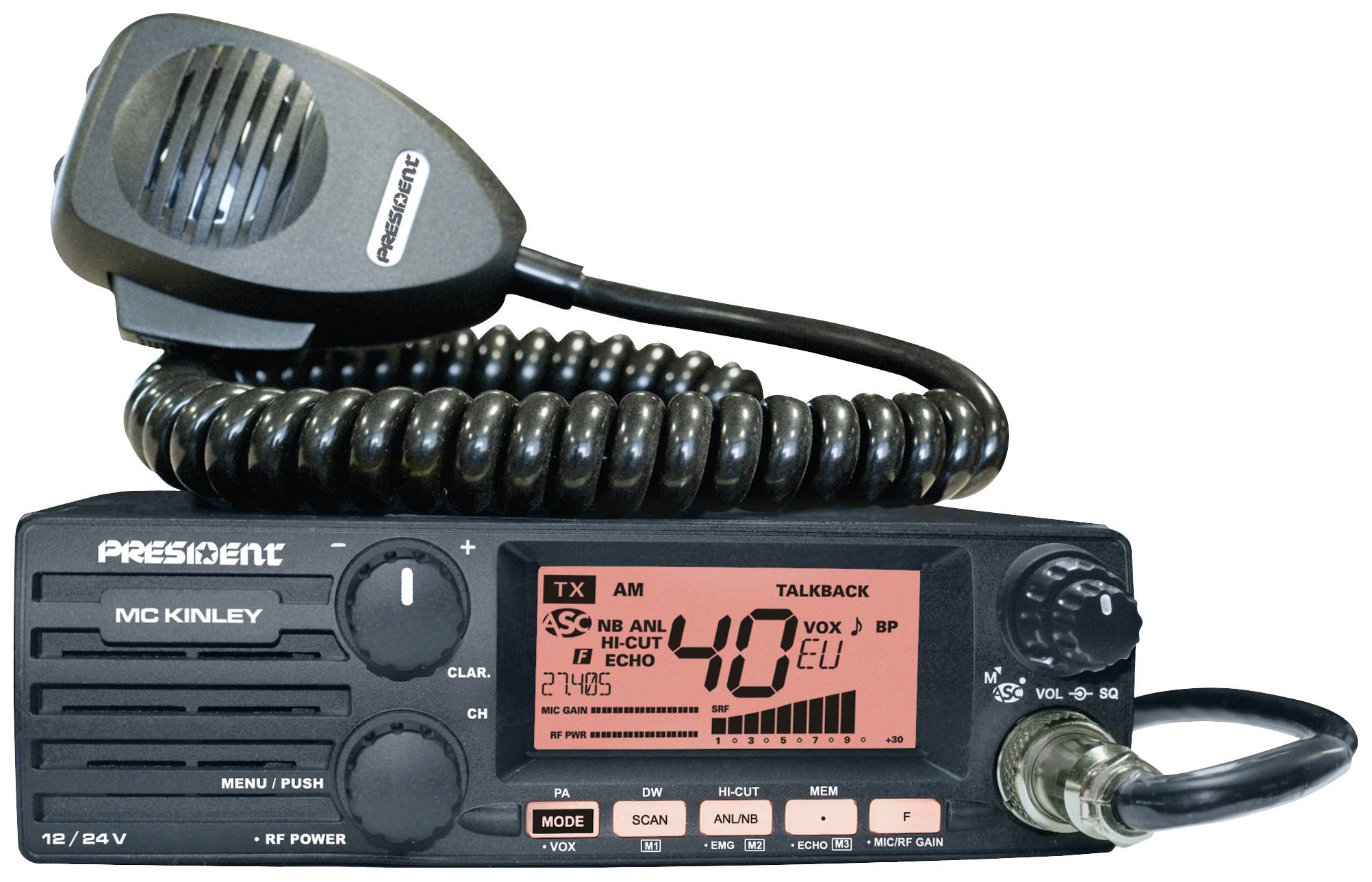President Mc Kinley TXPR600 CB-Funkgerät