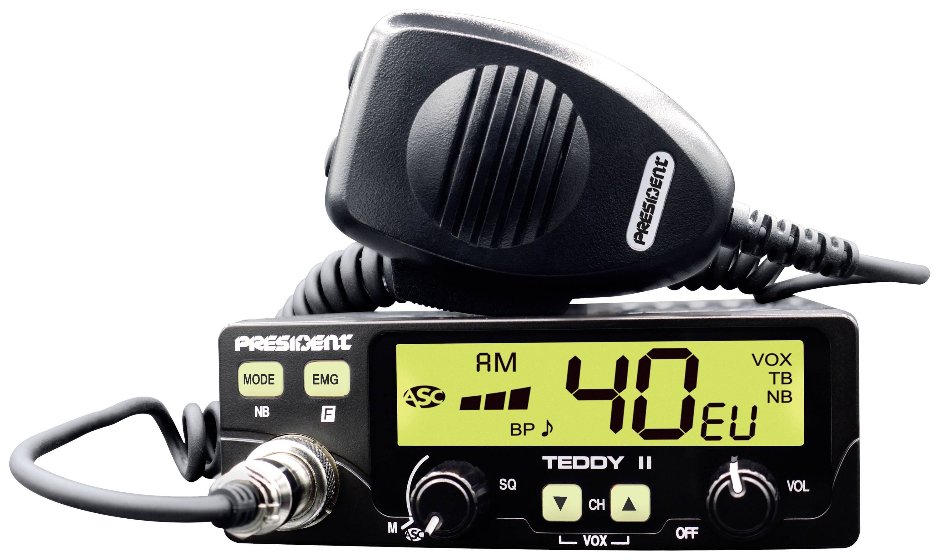 President TEDDY II ASC, VOX 40355 CB-Funkgerät