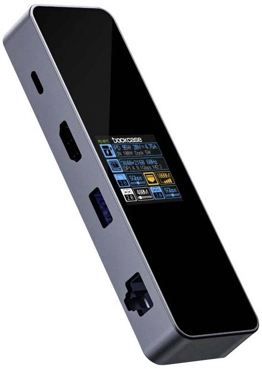 Dockcase USB-C® Dockingstation DBP61L Universal integriertes Display, inkl. Ladefunktion, USB-C® Power Delivery