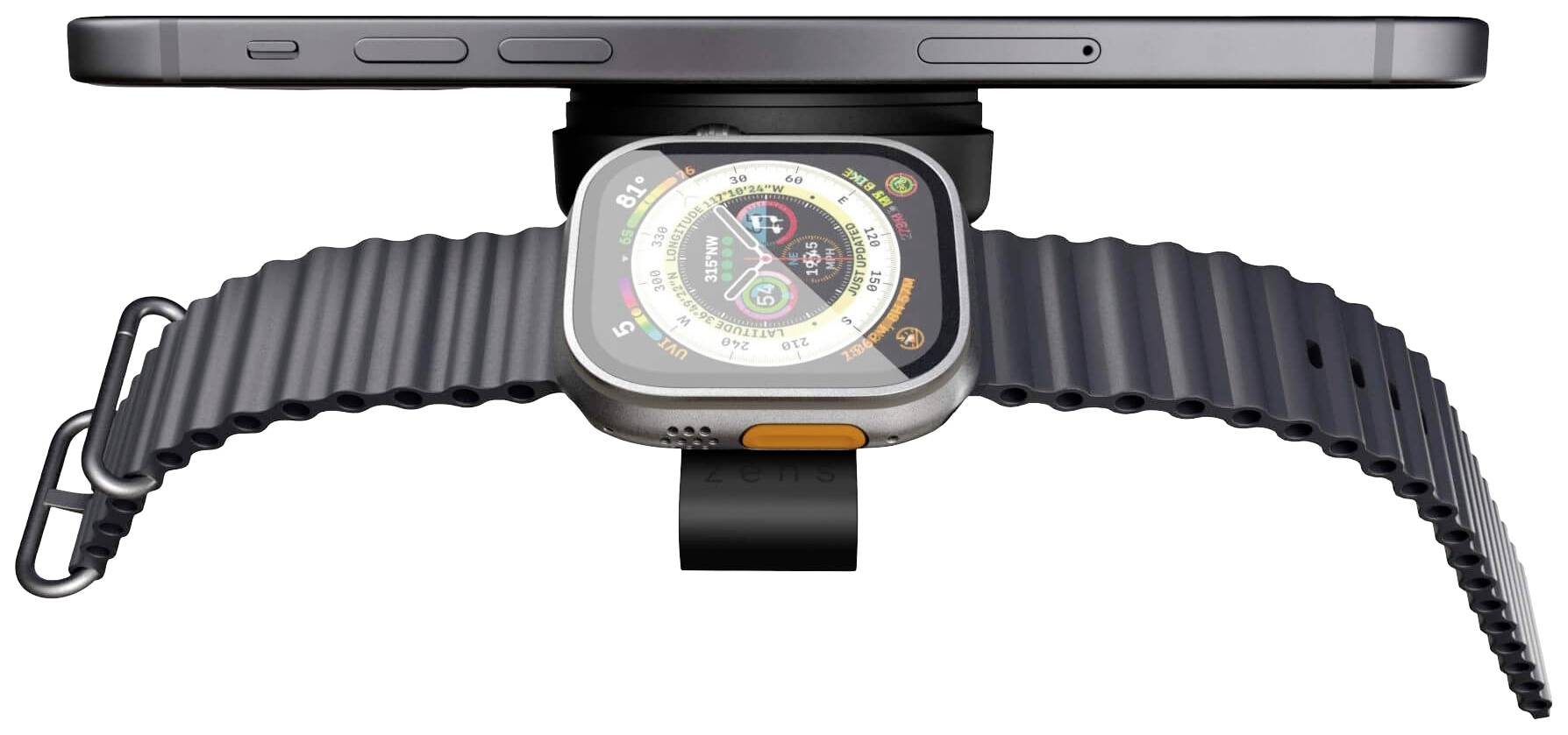 ZENS Induktions-Ladegerät Travel Series 2 in 1 Magnetic Wireless Charger Pro 2 ZEDC27B/00 Schwarz