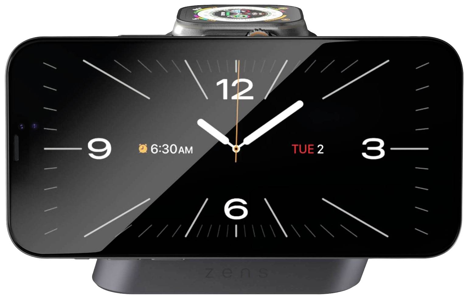 ZENS Induktions-Ladegerät Aluminium Series Magnetic Wireless Nightstand Charger Pro 2 ZEDC28B/00 Schwarz