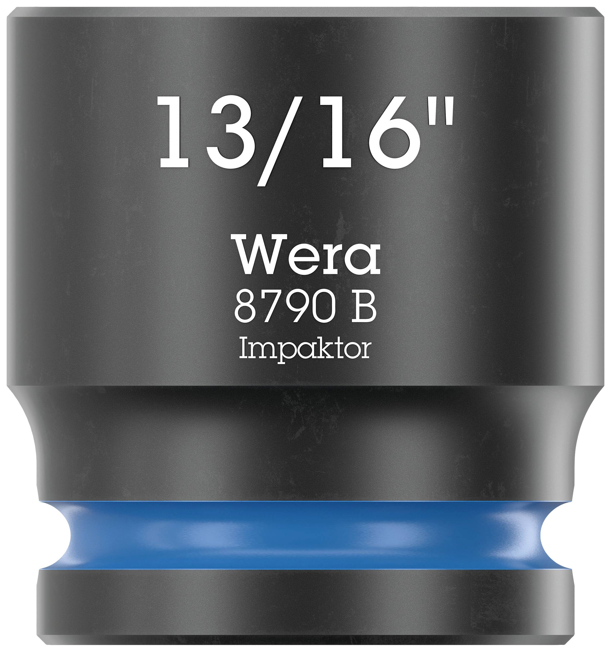 Wera 8790 B Impaktor 05005523001 Außen-Sechskant Steckschlüsseleinsatz 13/16" 1 Stück 3/8"