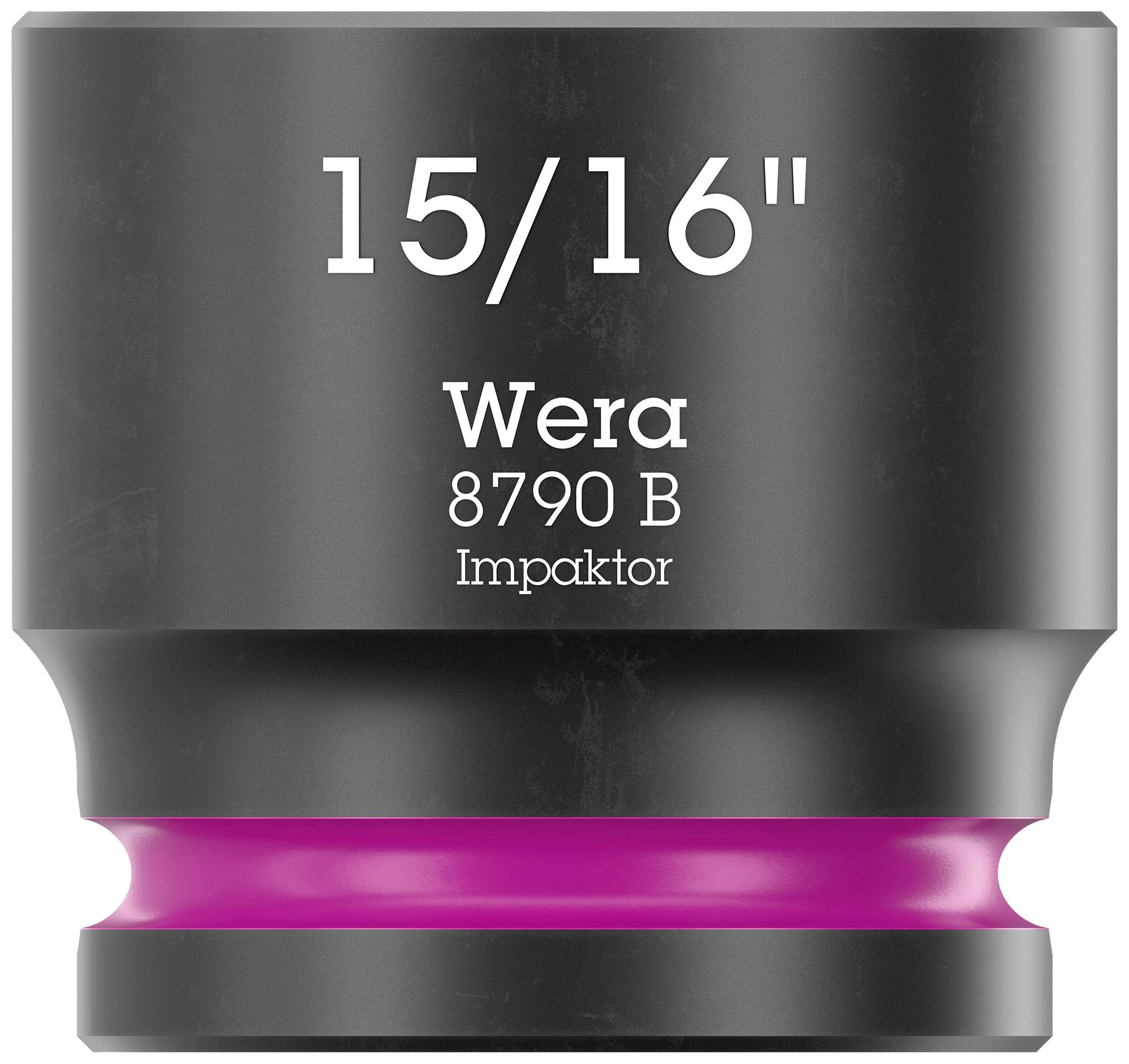 Wera 8790 B Impaktor 05005525001 Außen-Sechskant Steckschlüsseleinsatz 15/16" 1 Stück 3/8"