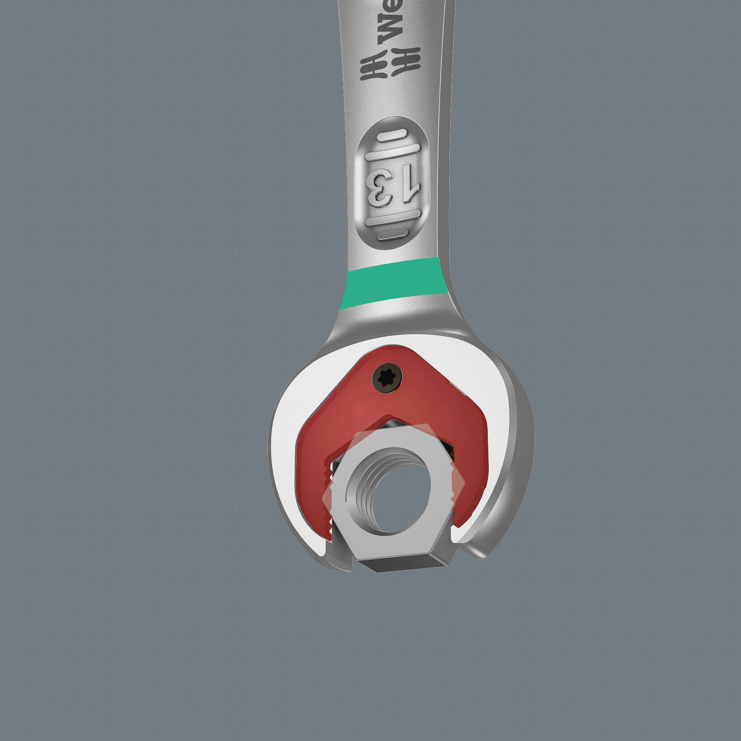 Wera 05020015001 9631 Magnetleiste 6000 Joker 2 Maul-Ringratschenschlüssel-Satz 5teilig Schlüsselweite (Metrisch) 8 - 19 mm