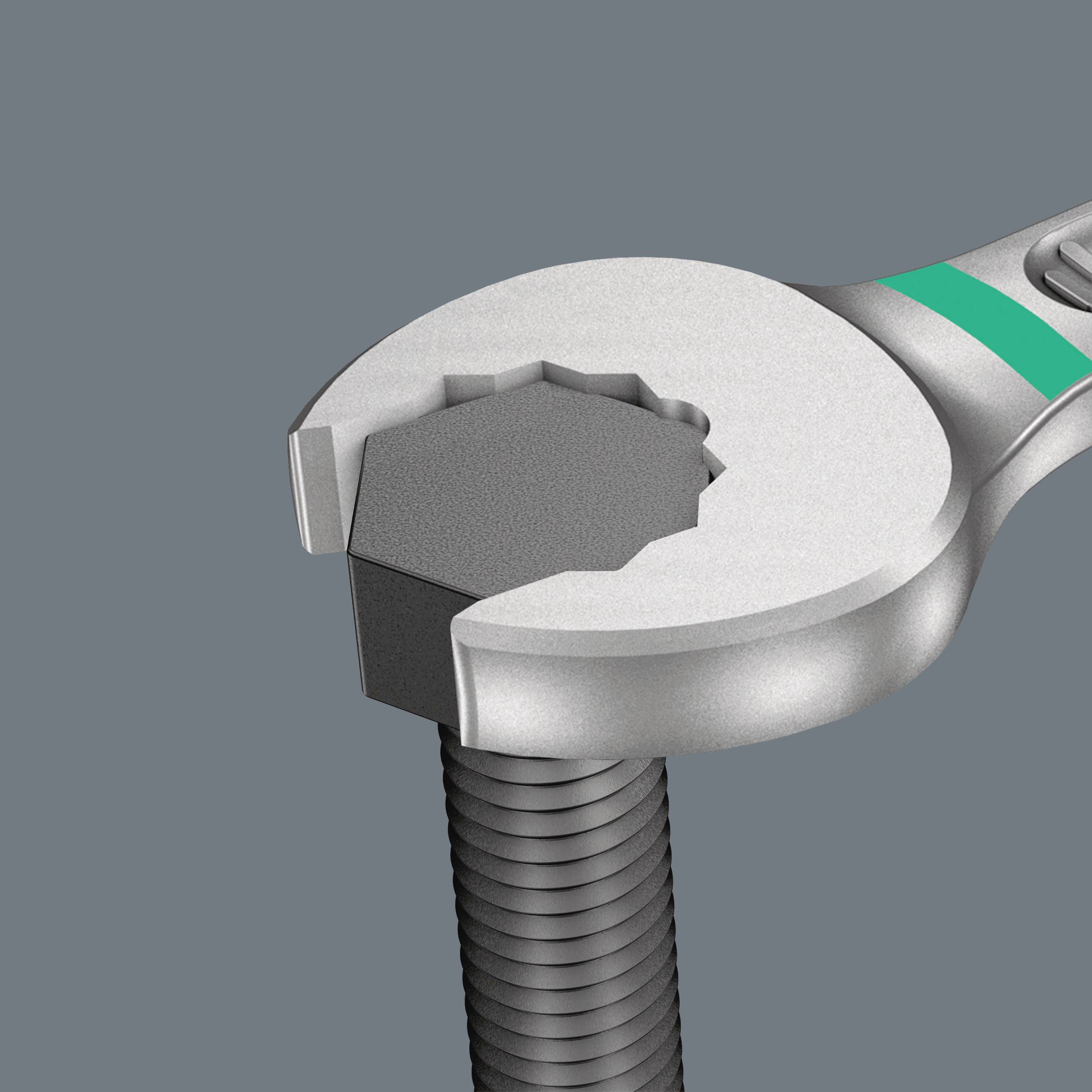 Wera 05020235001 9642 Magnetleiste 6003 Joker Imperial 1 Ring-Maulschlüssel-Satz 8teilig Schlüsselweite (Zoll) 1/2" - 11/16"