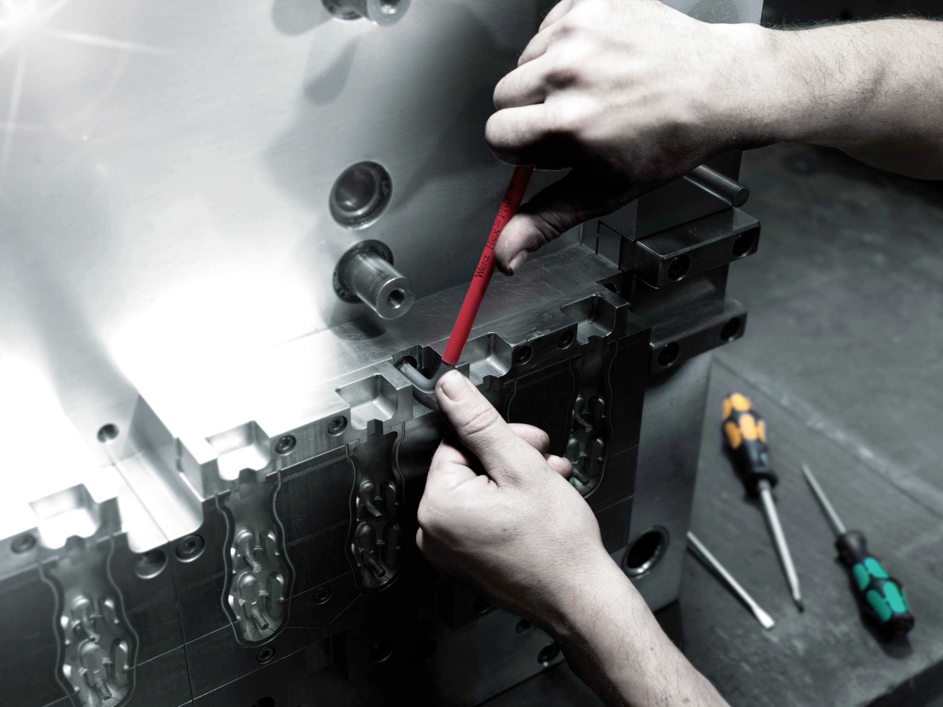 Wera 950/9 Hex-Plus Multicolour Imperial 3 Innen-Sechskant Winkelschraubendreher-Set 5/64 Zoll, 3/32 Zoll, 1/8 Zoll, 5/32 Zoll, 3/16 Zoll, 7/32