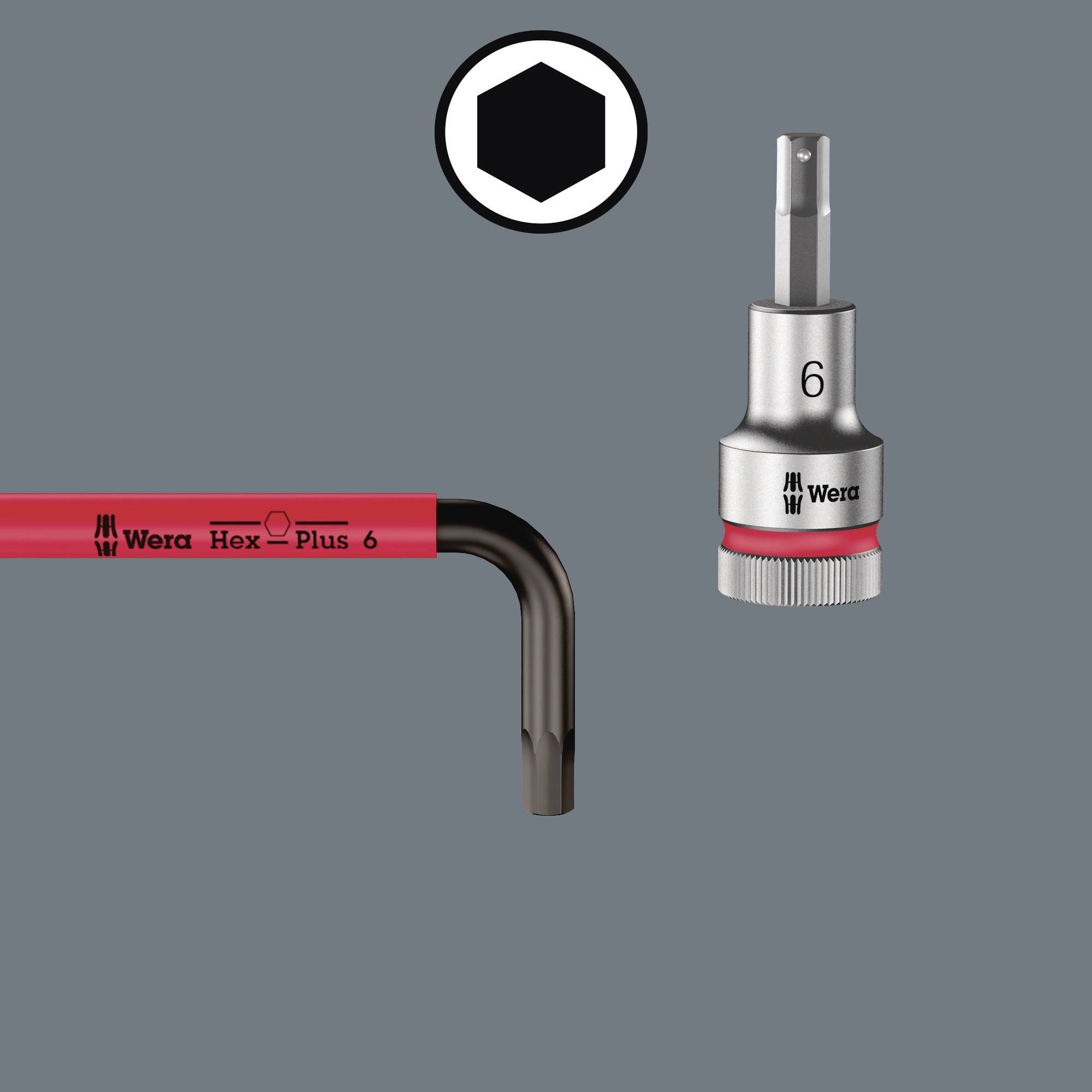 Wera 950/9 Hex-Plus Multicolour Imperial 3 Innen-Sechskant Winkelschraubendreher-Set 5/64 Zoll, 3/32 Zoll, 1/8 Zoll, 5/32 Zoll, 3/16 Zoll, 7/32