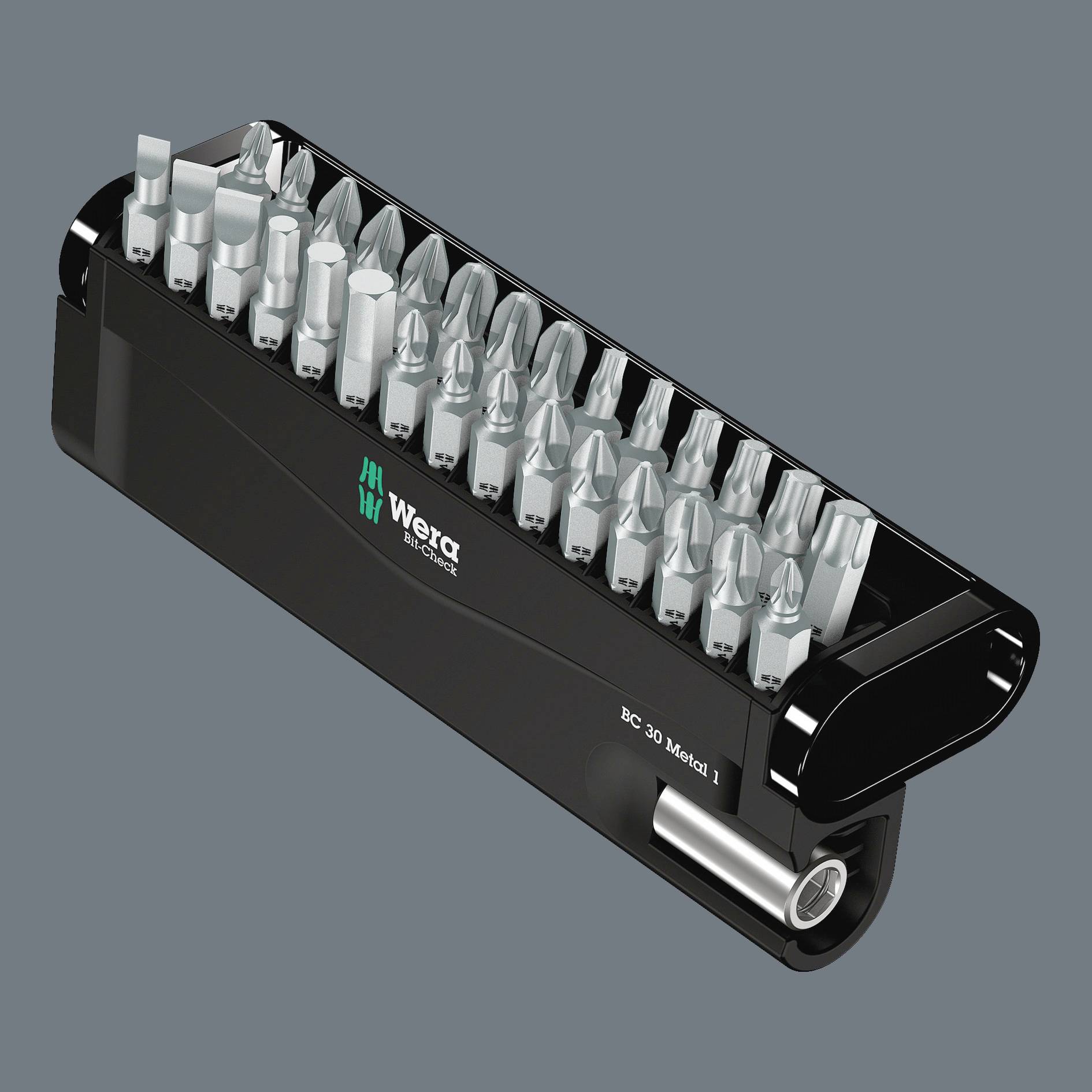 Wera Bit-Check 30 Metal 1 SB 05057440001 Bit-Set 30teilig Kreuzschlitz Phillips, Kreuzschlitz Pozidriv, TORX, Schlitz