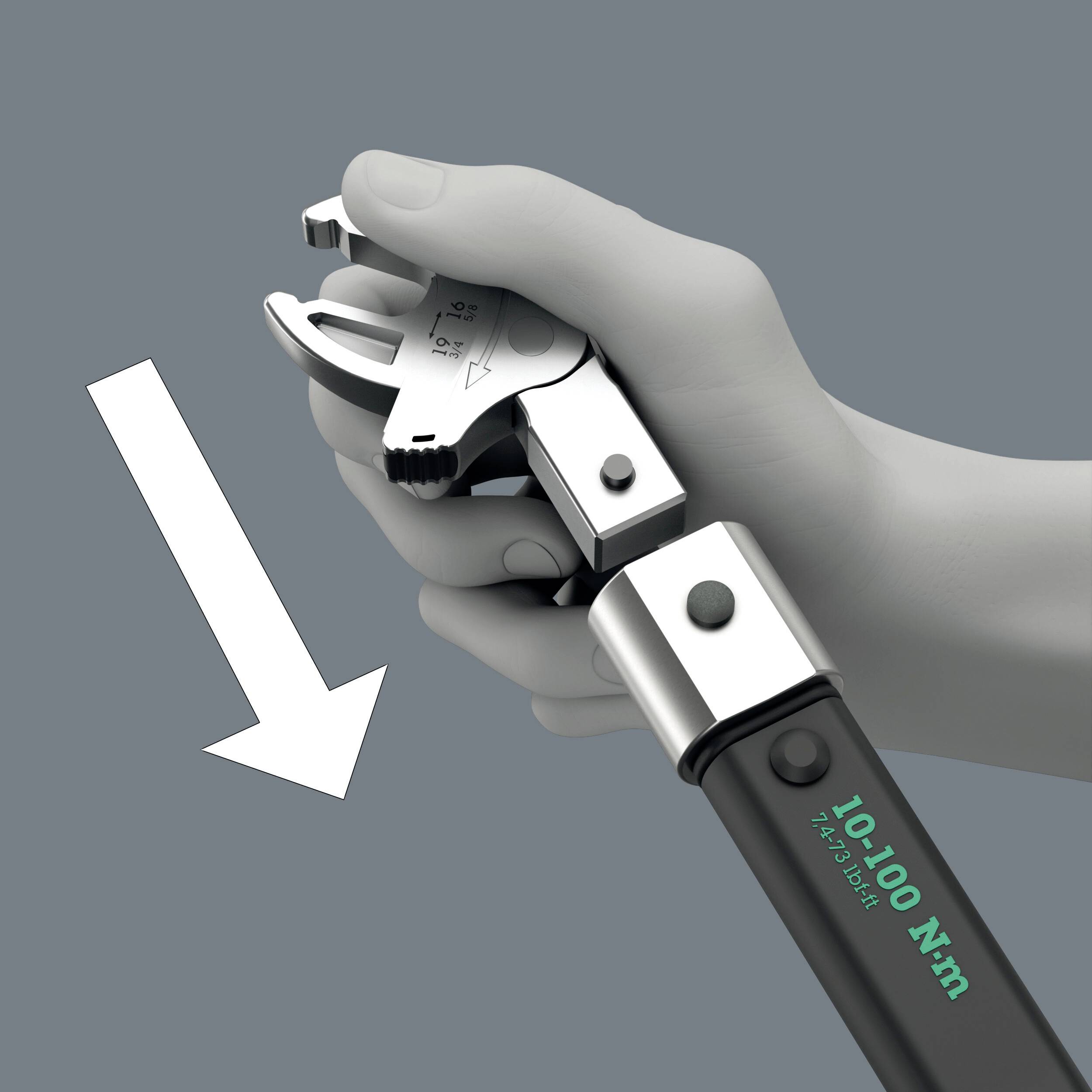 Wera Click-Torque 05136076001 Drehmomentschlüssel-Set Einsteck-Vierkant 14 x 18 mm 10 - 100 Nm