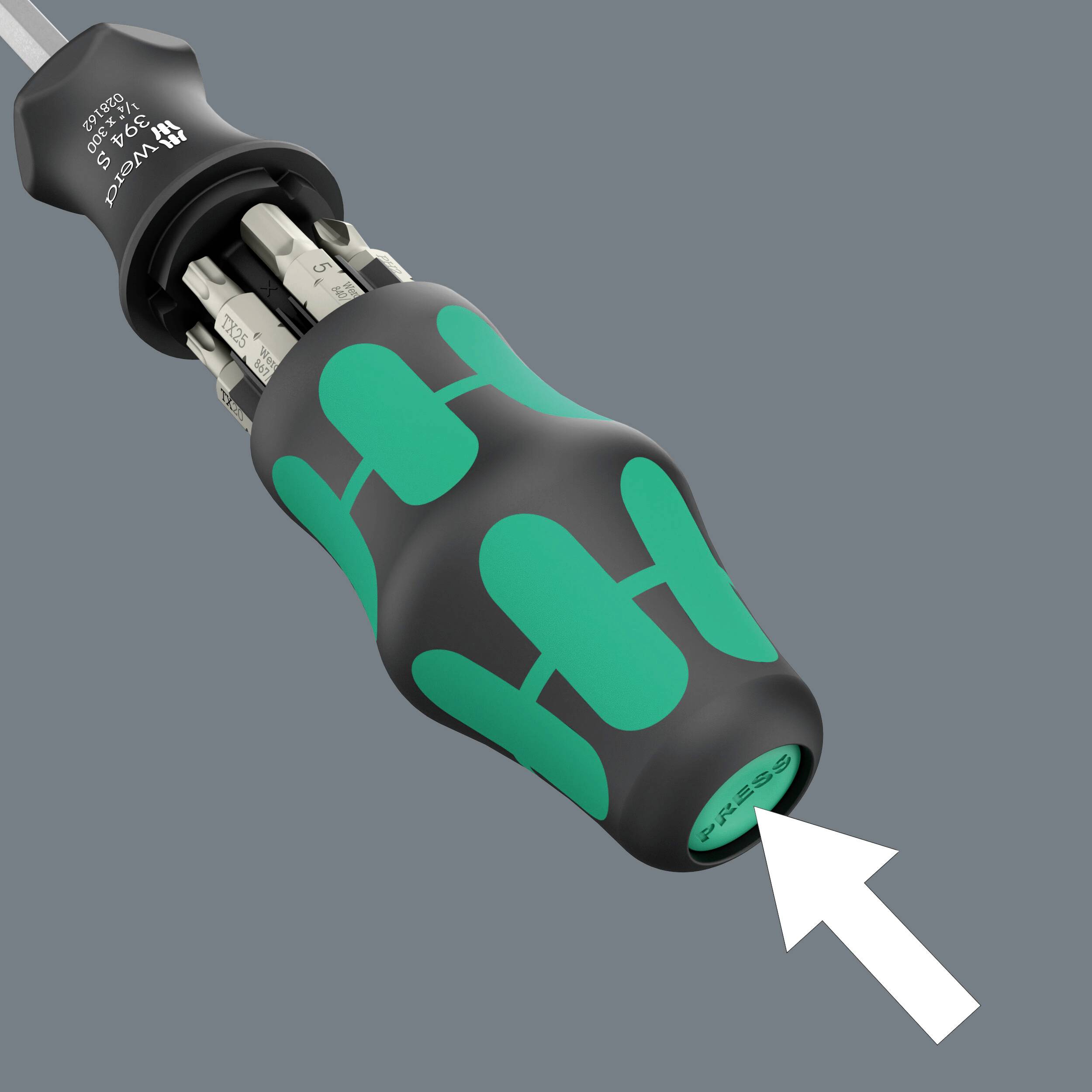 Wera Kraftform Kompakt 27 XL SHK 1 Sanitär Bit-Schraubendreher 1/4" 300 mm