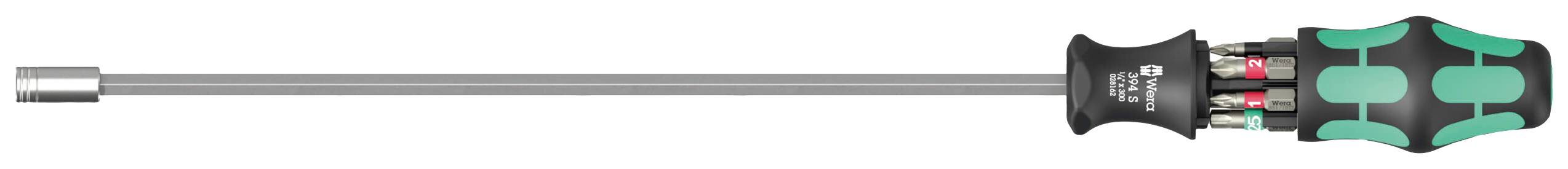 Schraubendreher mit langem Schaft und ergonomischem Griff, ausgelegt für präzise Montagearbeiten.