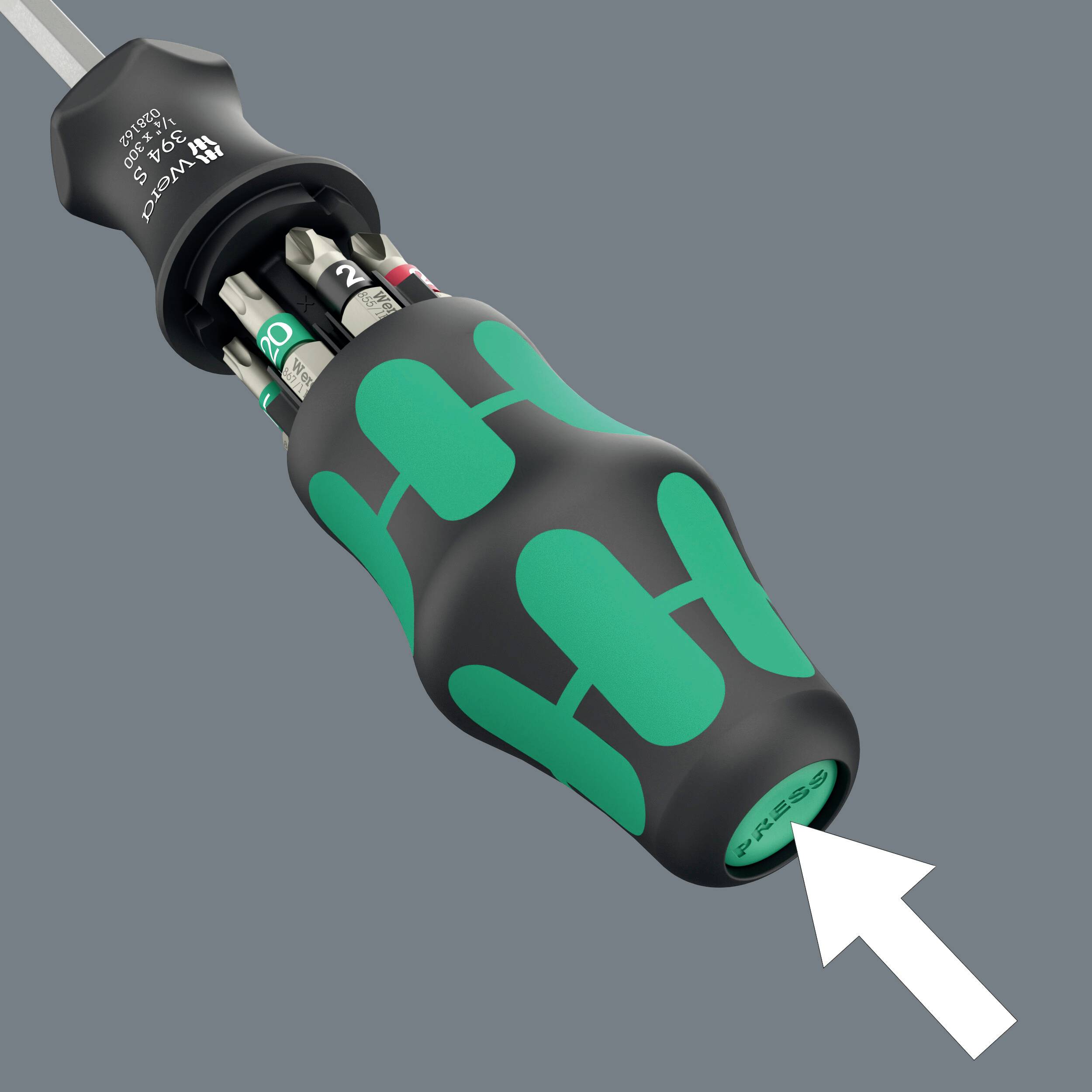 Wera Kraftform Kompakt 27 XL Universal 1 Universal Bit-Schraubendreher 1/4" 300 mm