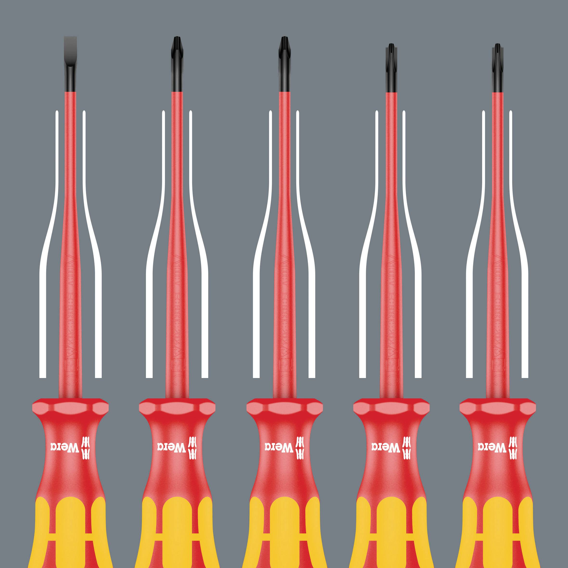 Wera 05100028001 Universal Schraubendreher-Set 17teilig Kreuzschlitz Phillips, Kreuzschlitz Pozidriv, Schlitz, TORX