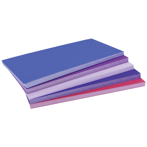 Magnetoplan Dawn Moderationskarte farbig sortiert, Violett, Rot rechteckig 200 mm x 100 mm 250 St.