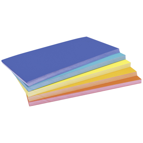 Magnetoplan Rainbow Moderationskarte farbig sortiert, Rot, Orange, Gelb rechteckig 200 mm x 100 mm