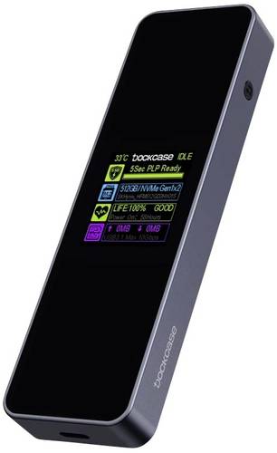Dockcase 5s PLP Smart M.2 SSD-Gehäuse USB-C® (USB 3.2 Gen 2) 10 GBit/s M.2 PCIe NVMe 2230, 2242, 22