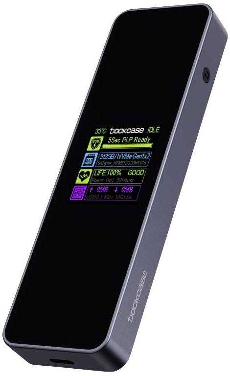 Dockcase 5s PLP Smart M.2 SSD-Gehäuse USB-C® (USB 3.2 Gen 2) 10 GBit/s M.2 PCIe NVMe 2230, 2242, 22