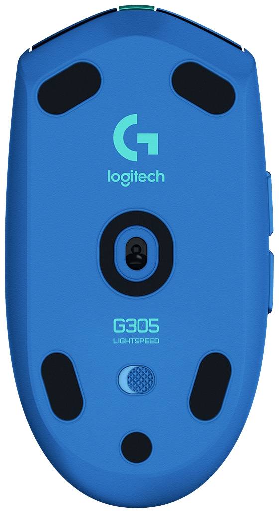 Logitech G305 Lightspeed Gaming-Maus Bluetooth® Optisch Blau 6 Tasten 12000 dpi Beleuchtet, Ergonomisch