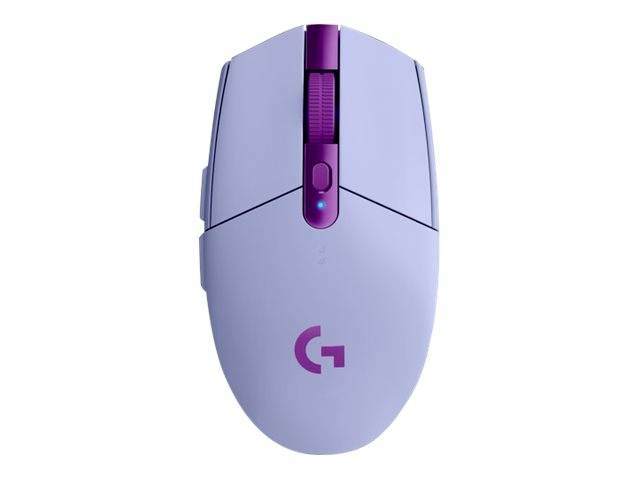 Logitech G305 Lightspeed Gaming-Maus Bluetooth® Optisch Lila 6 Tasten 12000 dpi Beleuchtet, Ergonomisch