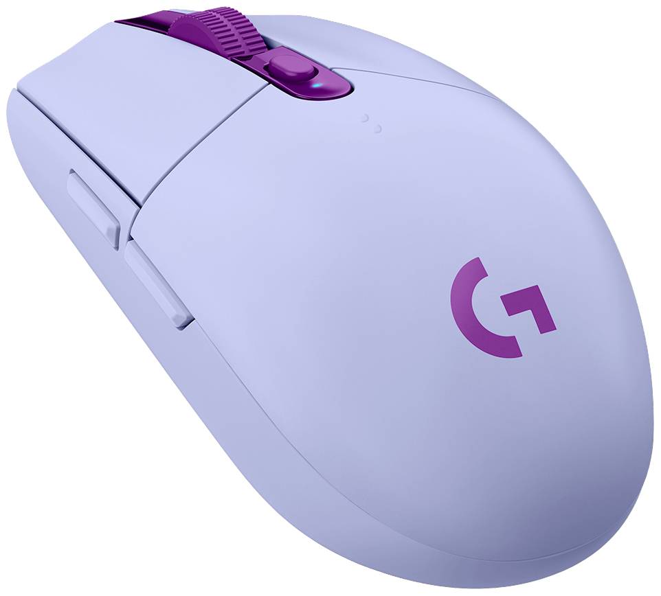 Logitech G305 Lightspeed Gaming-Maus Bluetooth® Optisch Lila 6 Tasten 12000 dpi Beleuchtet, Ergonomisch