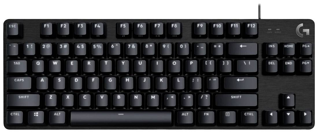 Logitech G413 TKL SE USB Gaming-Tastatur Deutsch, QWERTZ Schwarz Beleuchtet, Spritzwassergeschützt