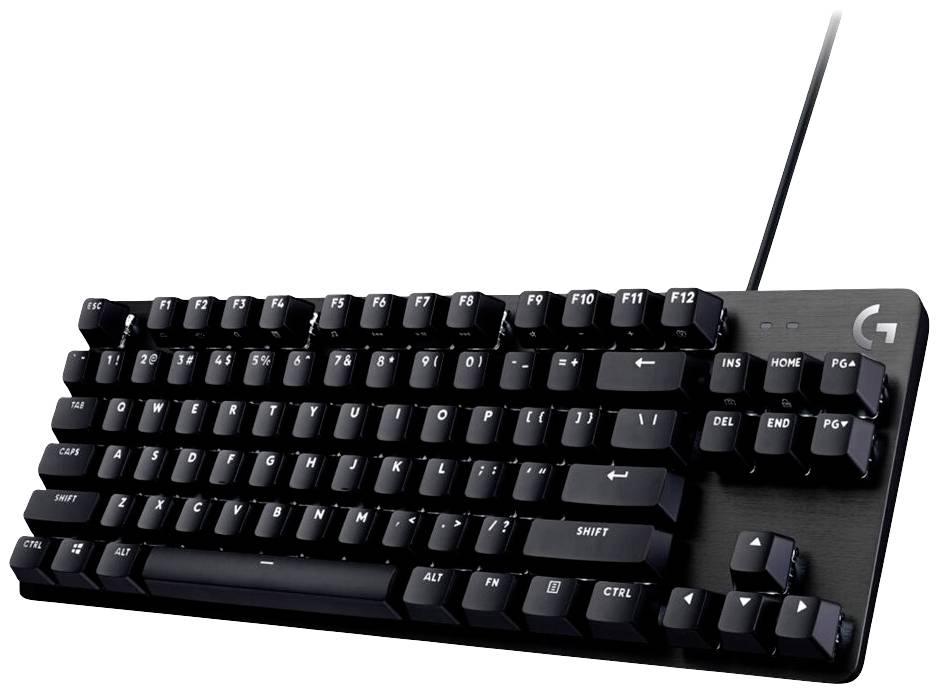 Logitech G413 TKL SE USB Gaming-Tastatur Deutsch, QWERTZ Schwarz Beleuchtet, Spritzwassergeschützt