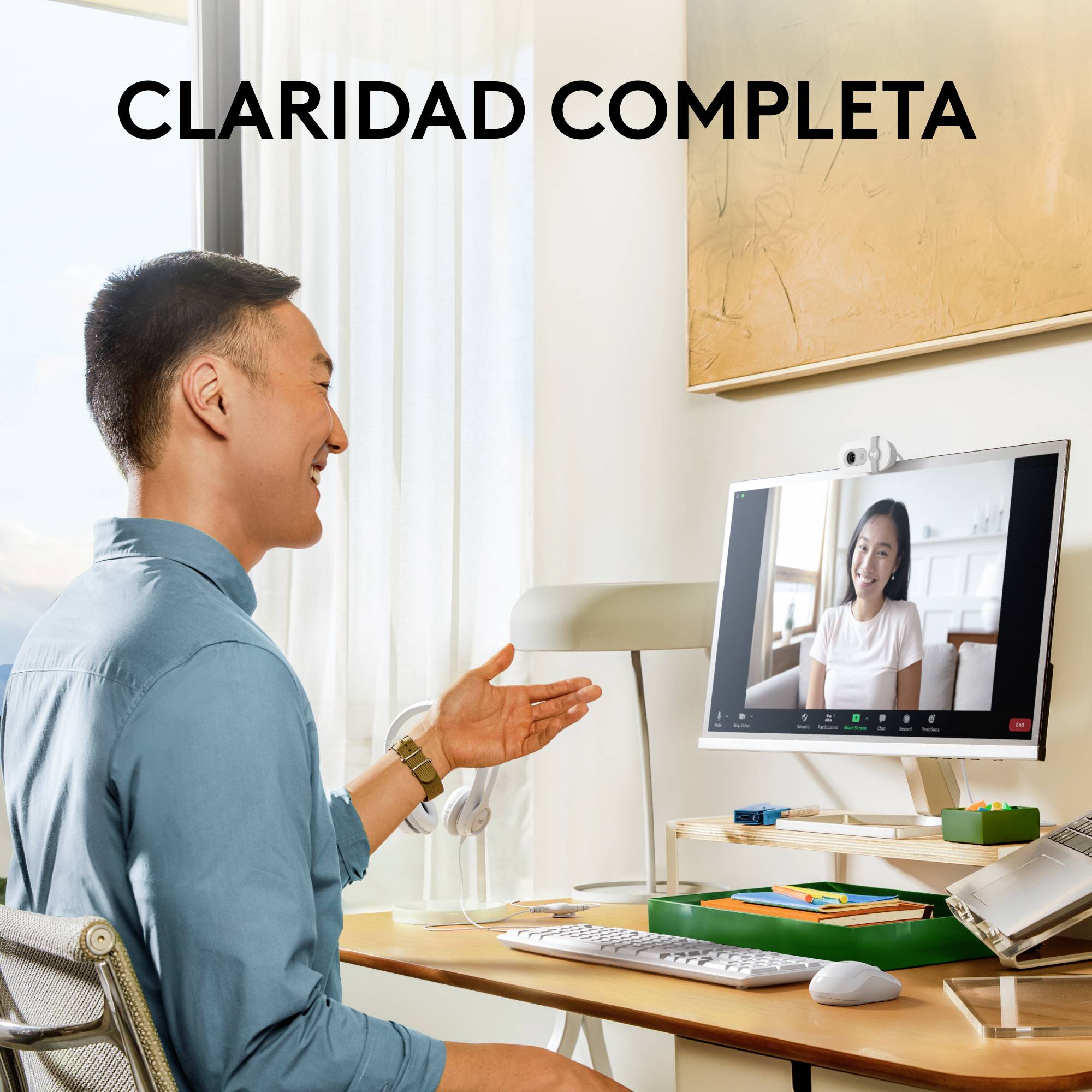 Logitech Brio 100 Full HD-Webcam 1920 x 1080 Pixel Klemm-Halterung