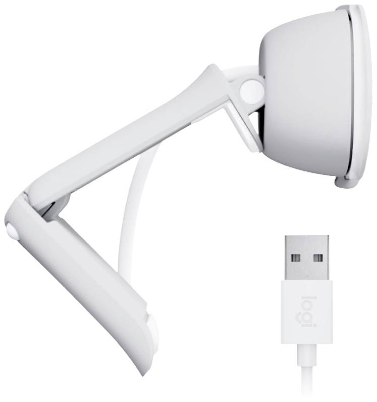 Logitech Brio 100 Full HD Webcam - Off-whitePlug-and-Play über USB-A /