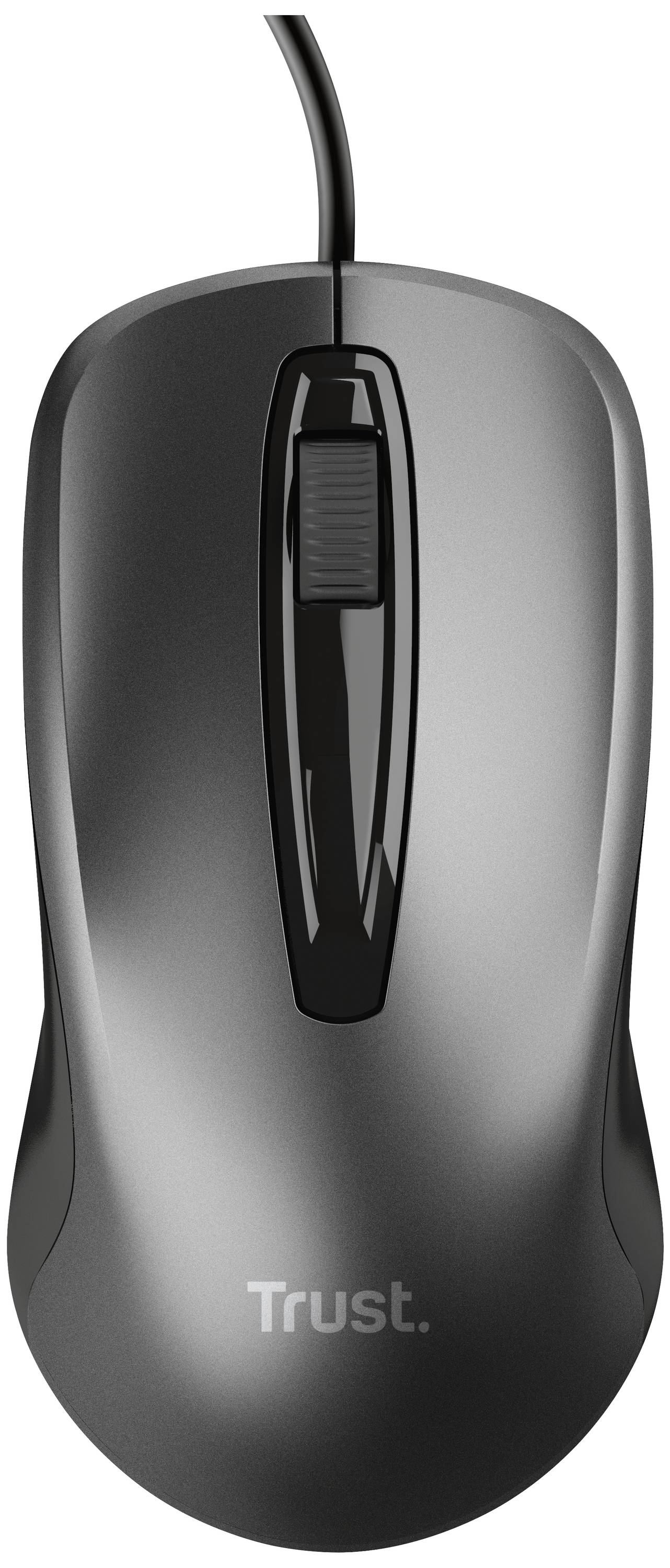 Trust BASICS Maus Kabelgebunden Optisch Schwarz 3 Tasten 1200 dpi Integriertes Scrollrad