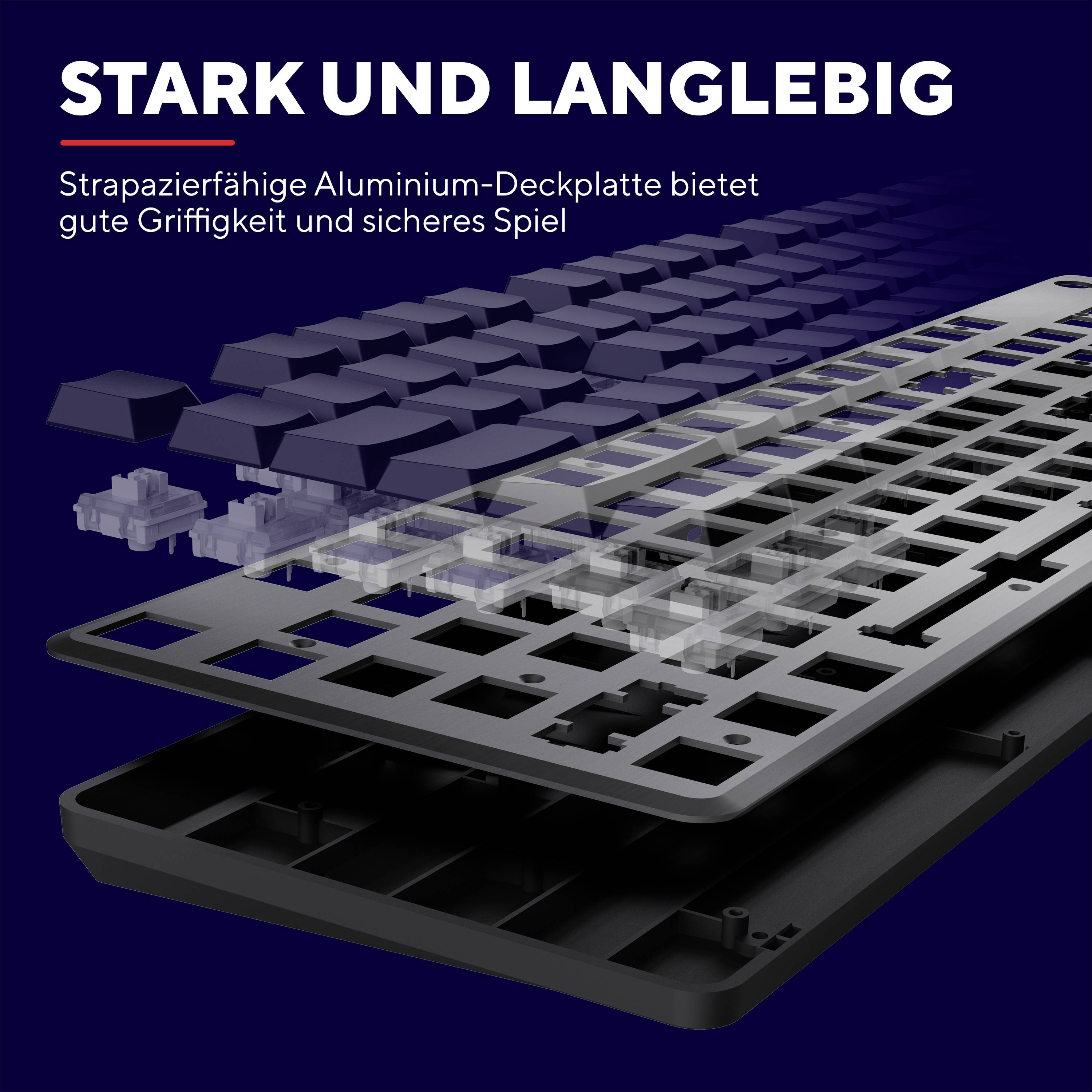 Trust GXT866 TORIX MECHANICAL Kabelgebunden Gaming-Tastatur Deutsch, QWERTZ Schwarz Beleuchtet