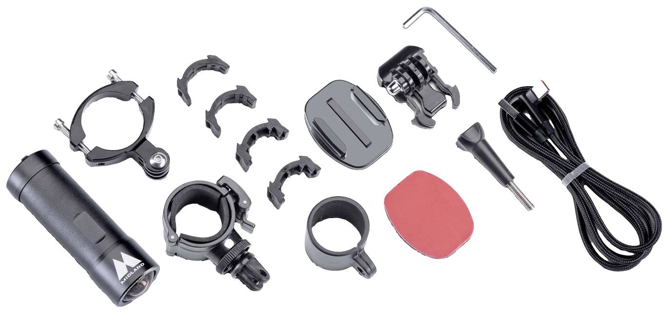 Midland Bike Guardian Pro Dashcam Blickwinkel horizontal max.=170° Akku, Dual-Kamera