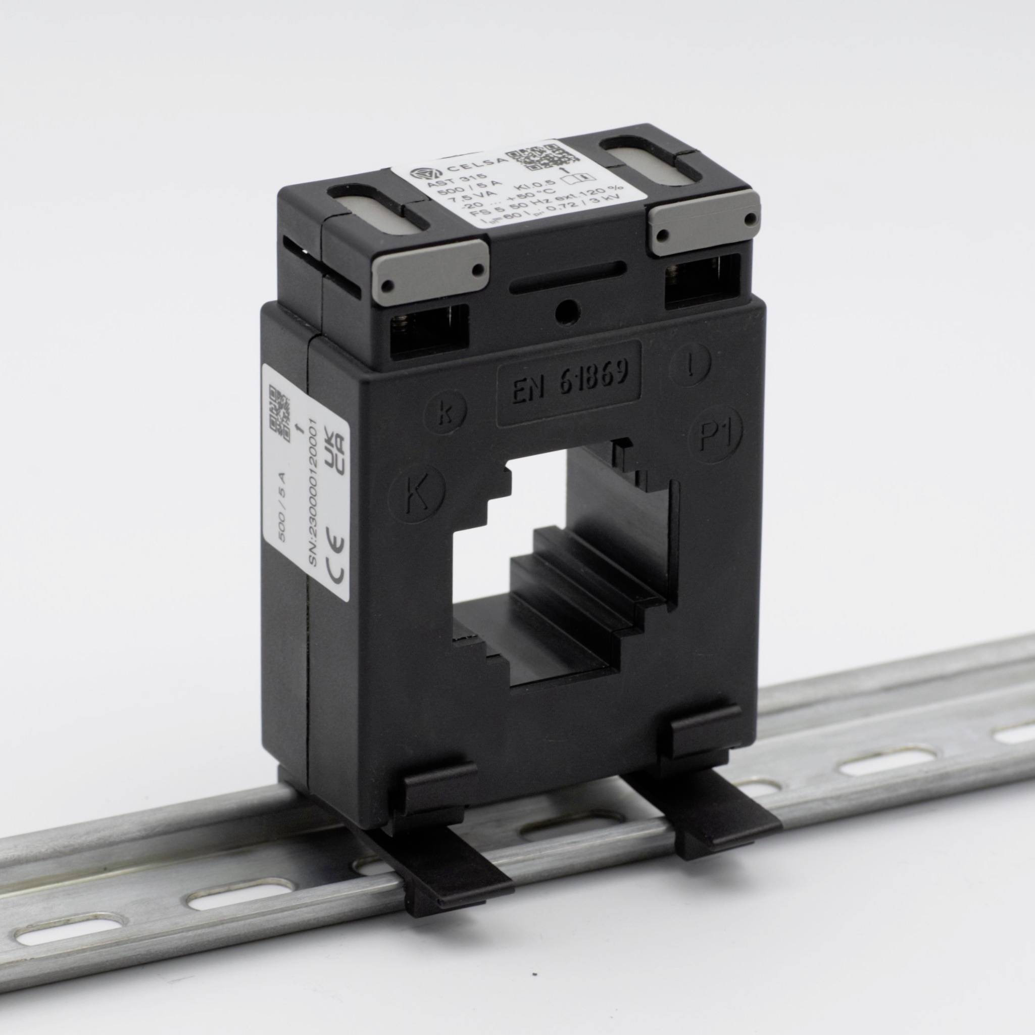 Celsa EAST315 400/1A 5VA Kl. 0.5 70017-4241-0500 Aufsteckstromwandler Primärstrom 400A Sekundärstrom 1A Leiterdurchführung