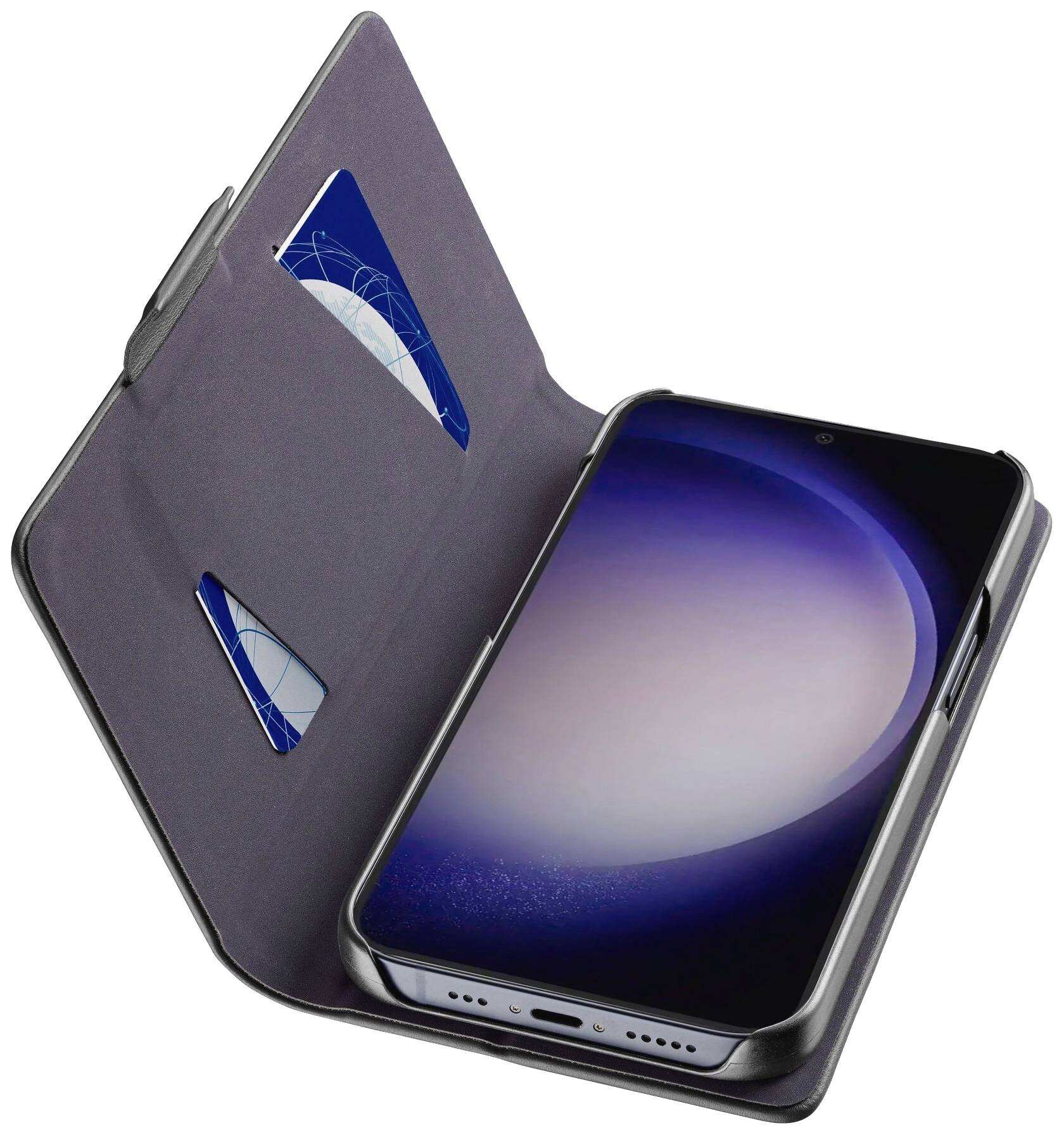 Cellularline BOOK3GALS24K Booklet Samsung Samsung Galaxy S24 Schwarz Standfunktion BOOK3GALS24K