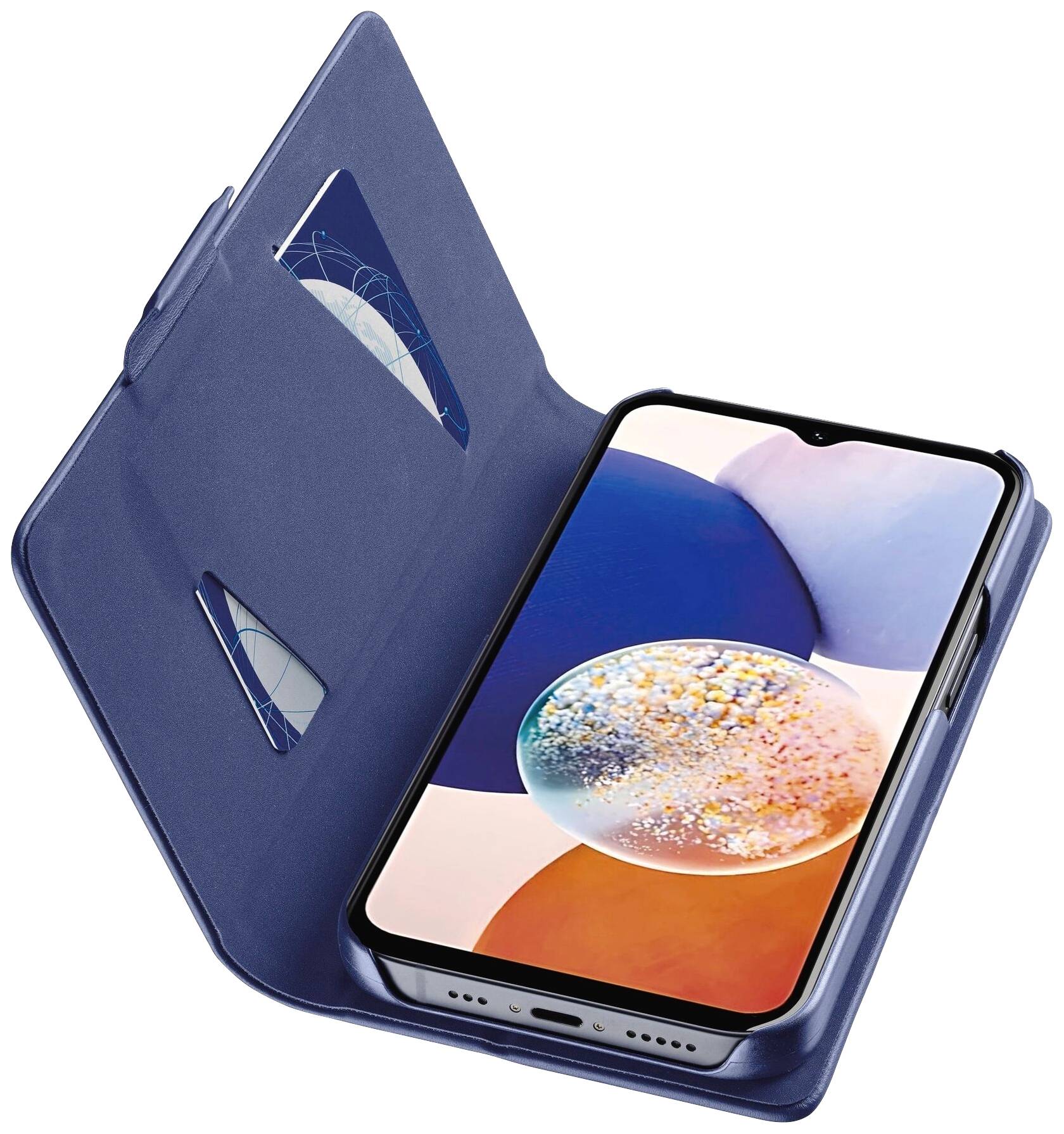 Cellularline BOOK3GALA15B Booklet Samsung Samsung Galaxy A15 5G Blau Standfunktion BOOK3GALA15B