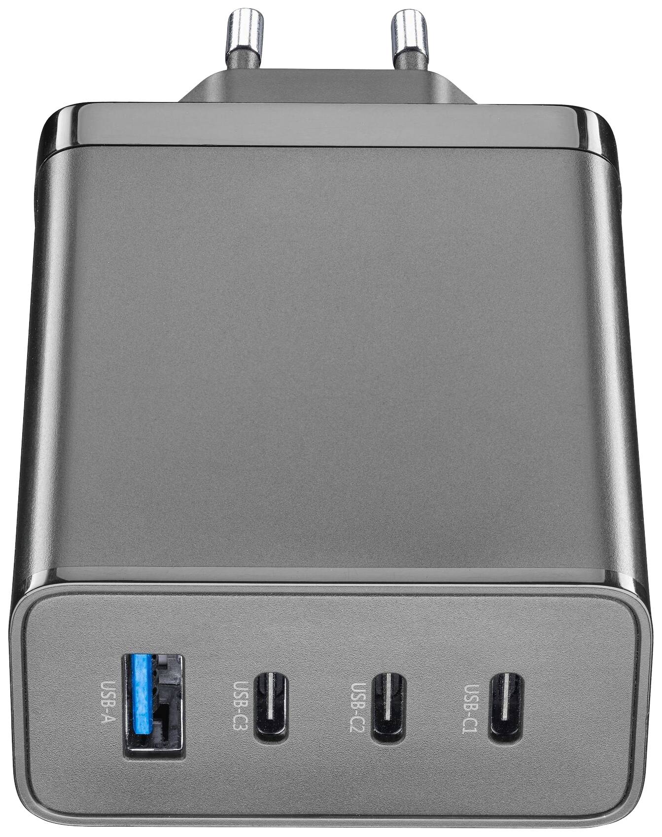 Cellularline ACHUSBGAN4WAL100WK USB Ladegerät 100 W 1x USB-A, 3x USB-C® USB PD Schwarz Schnellladegerät