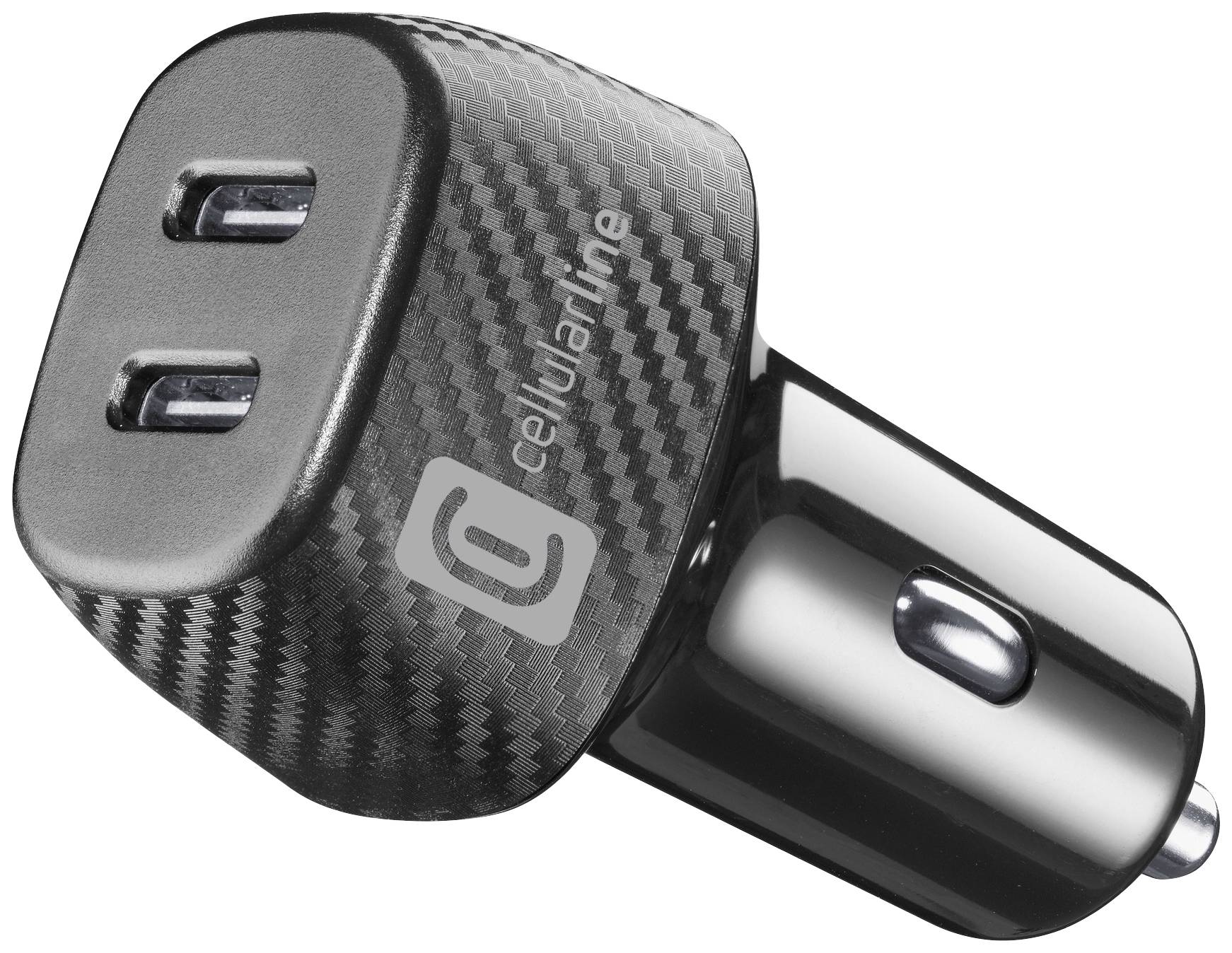 Cellularline CBRUSB2PD40WK Handy Ladegerät mit Schnellladefunktion 40 W Schwarz