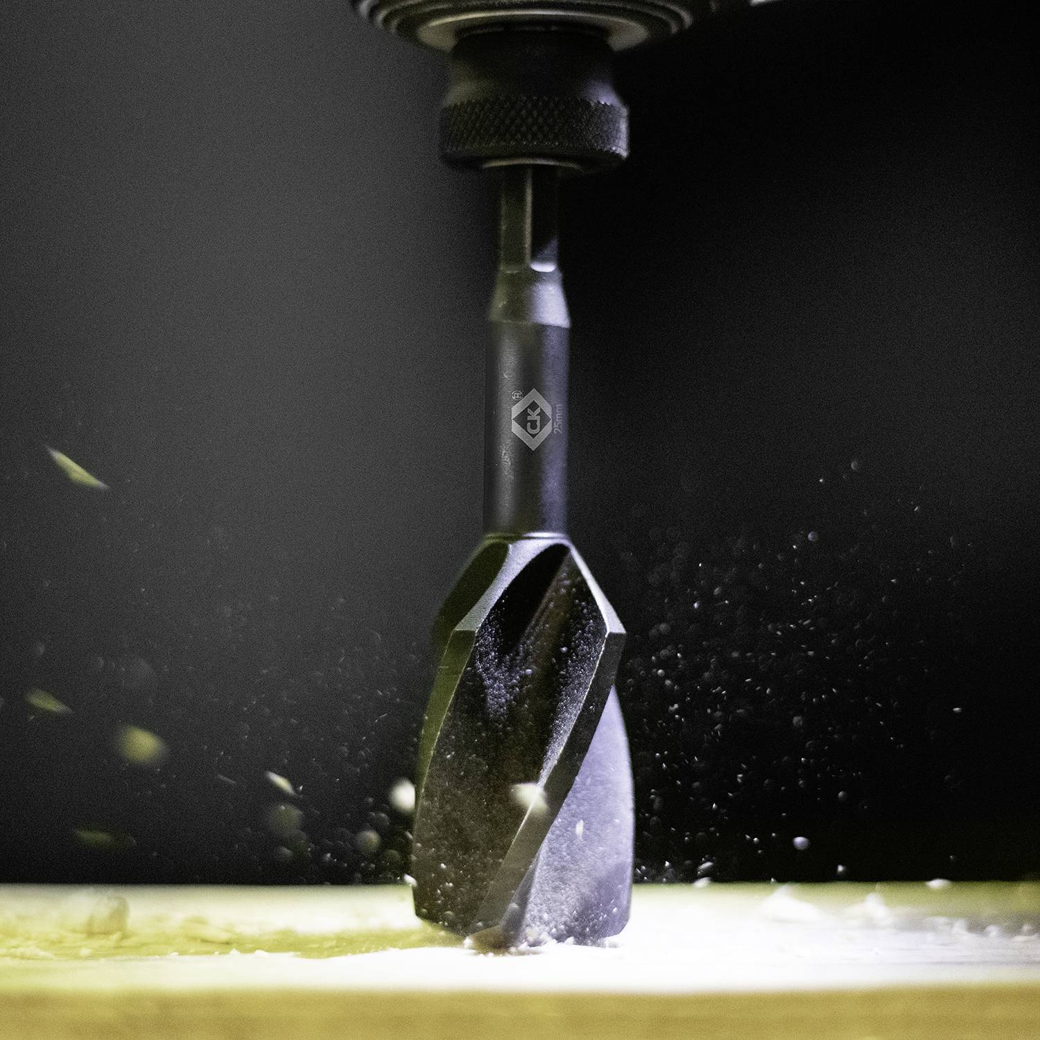 C.K T2946-25 Holz-Spiralbohrer 25mm Gesamtlänge 120mm 6.35 mm, Sechskantschaft 1St.