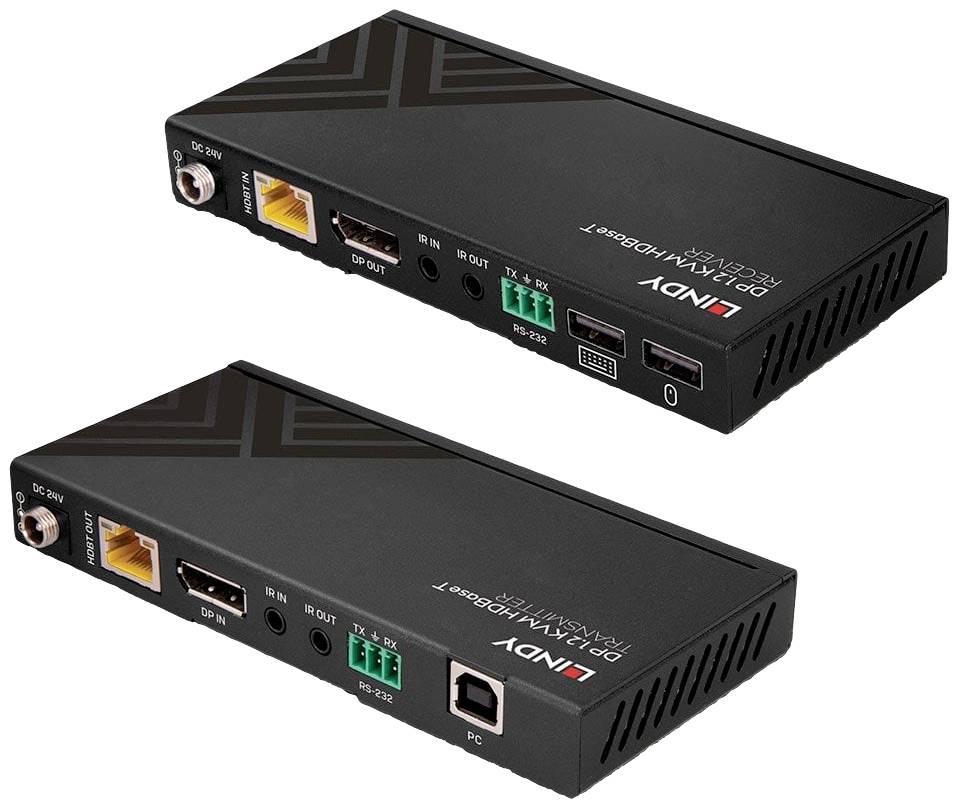 LINDY 39385 1 Port KVM-Extender DisplayPort® 3840 x 2160 Pixel, 1920 x 1080 Pixel